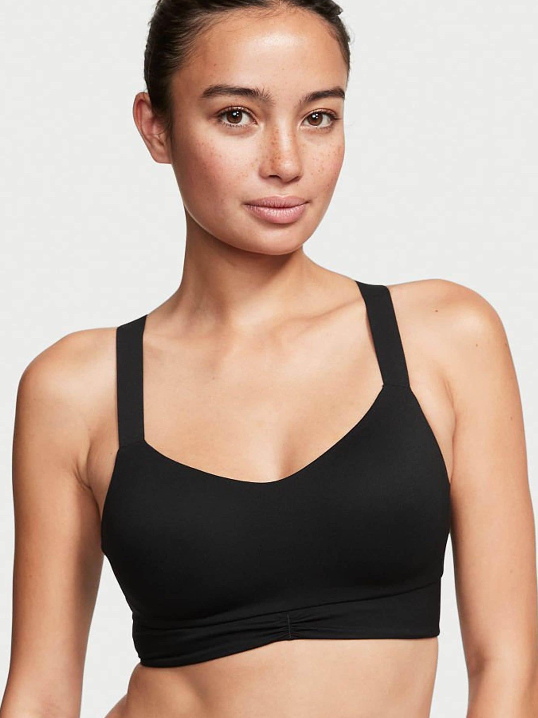 Black Smooth Non Wired Sports Bra - Image 1 of 4