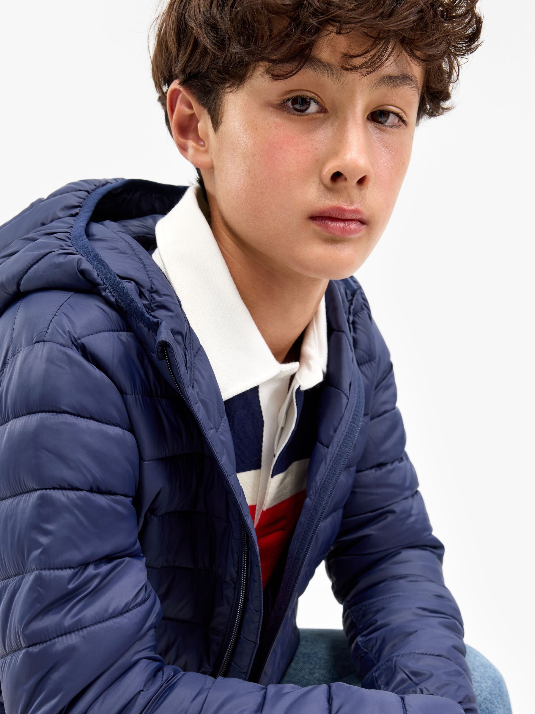 Blue Lightweight Puffer Jacket (4-13yrs) - Image 2 of 5