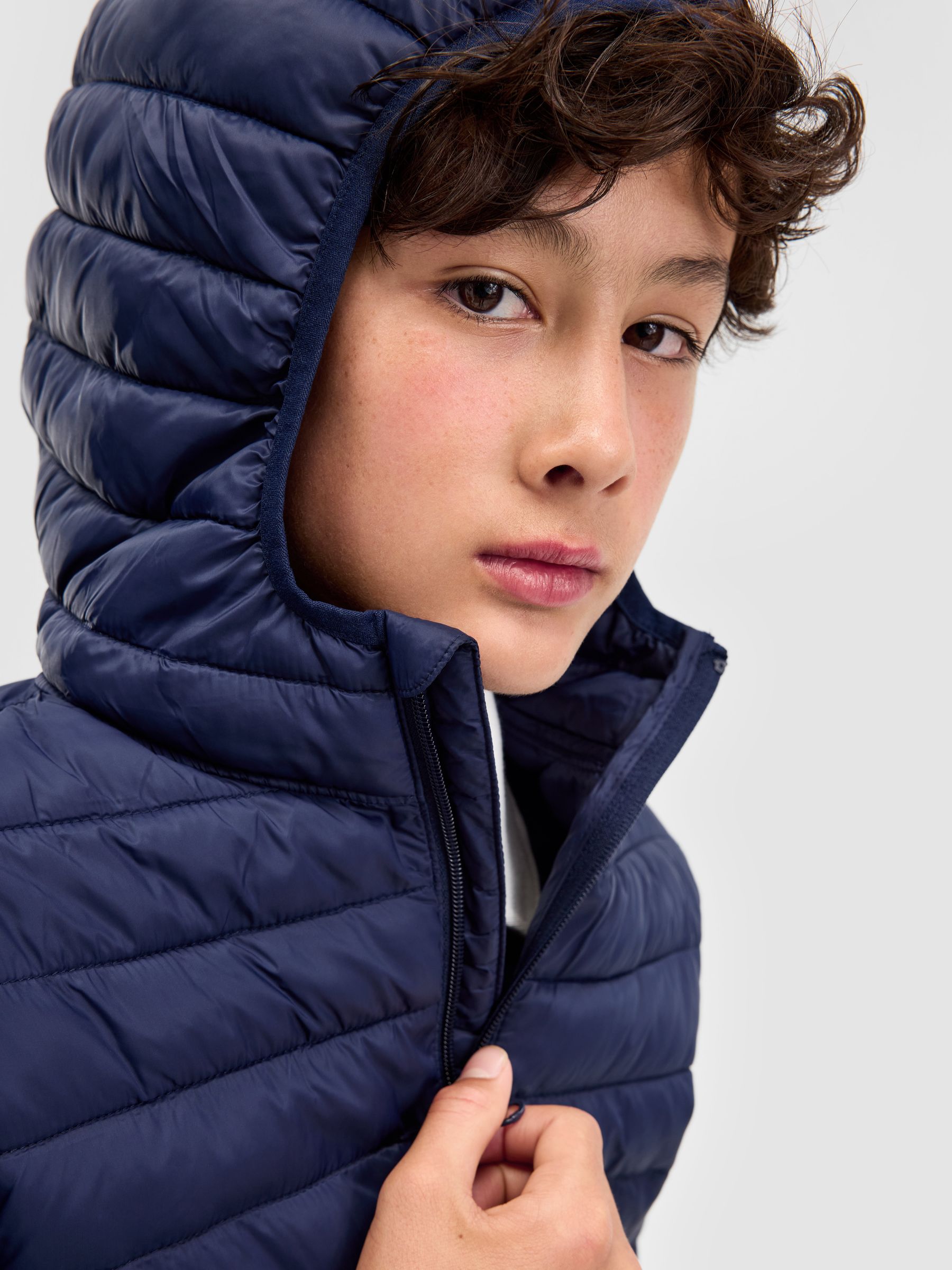 Blue Lightweight Puffer Jacket (4-13yrs) - Image 3 of 5