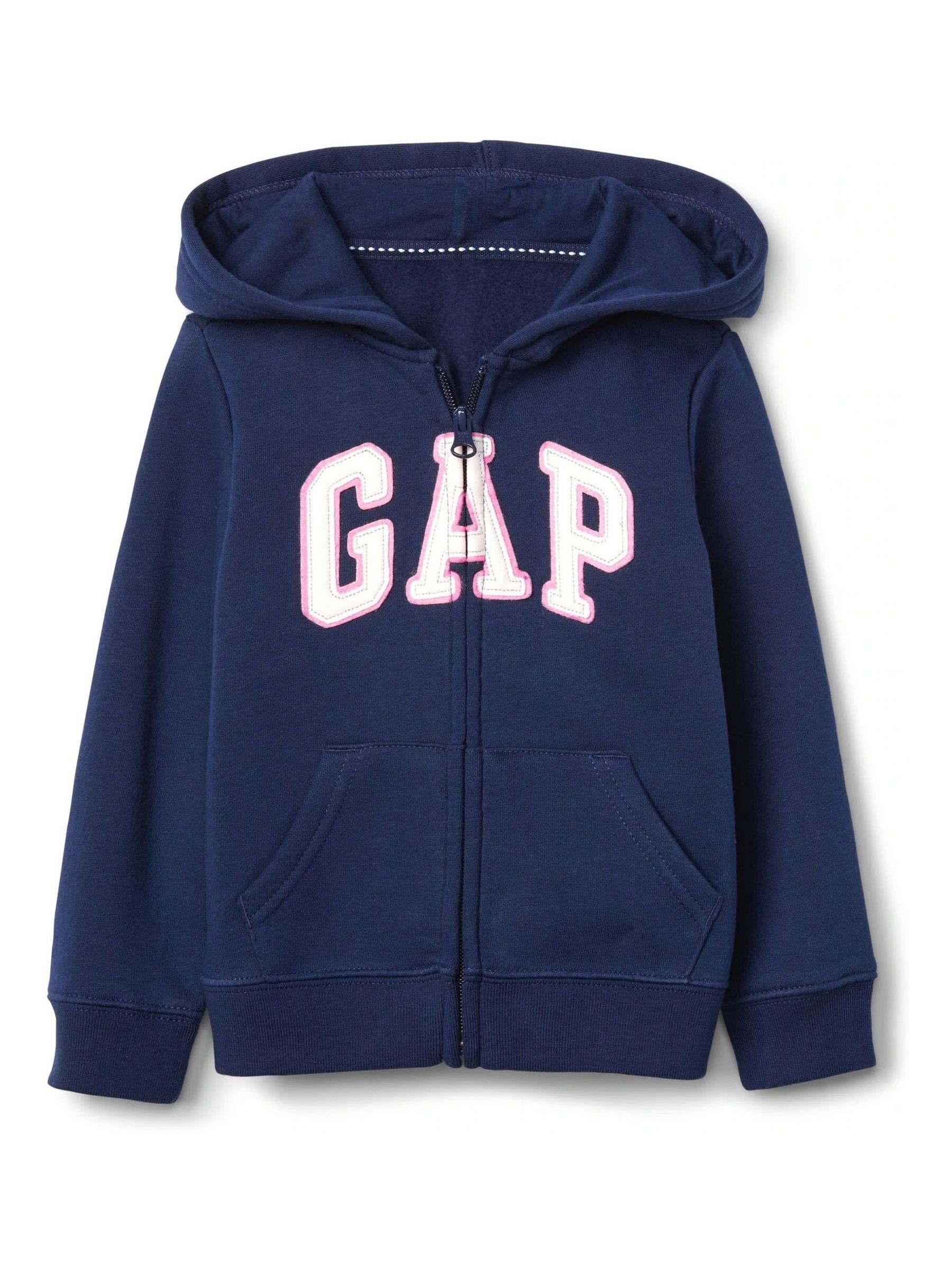 Navy Blue Logo Zip Up Hoodie (Newborn - 7yrs) - Image 1 of 3