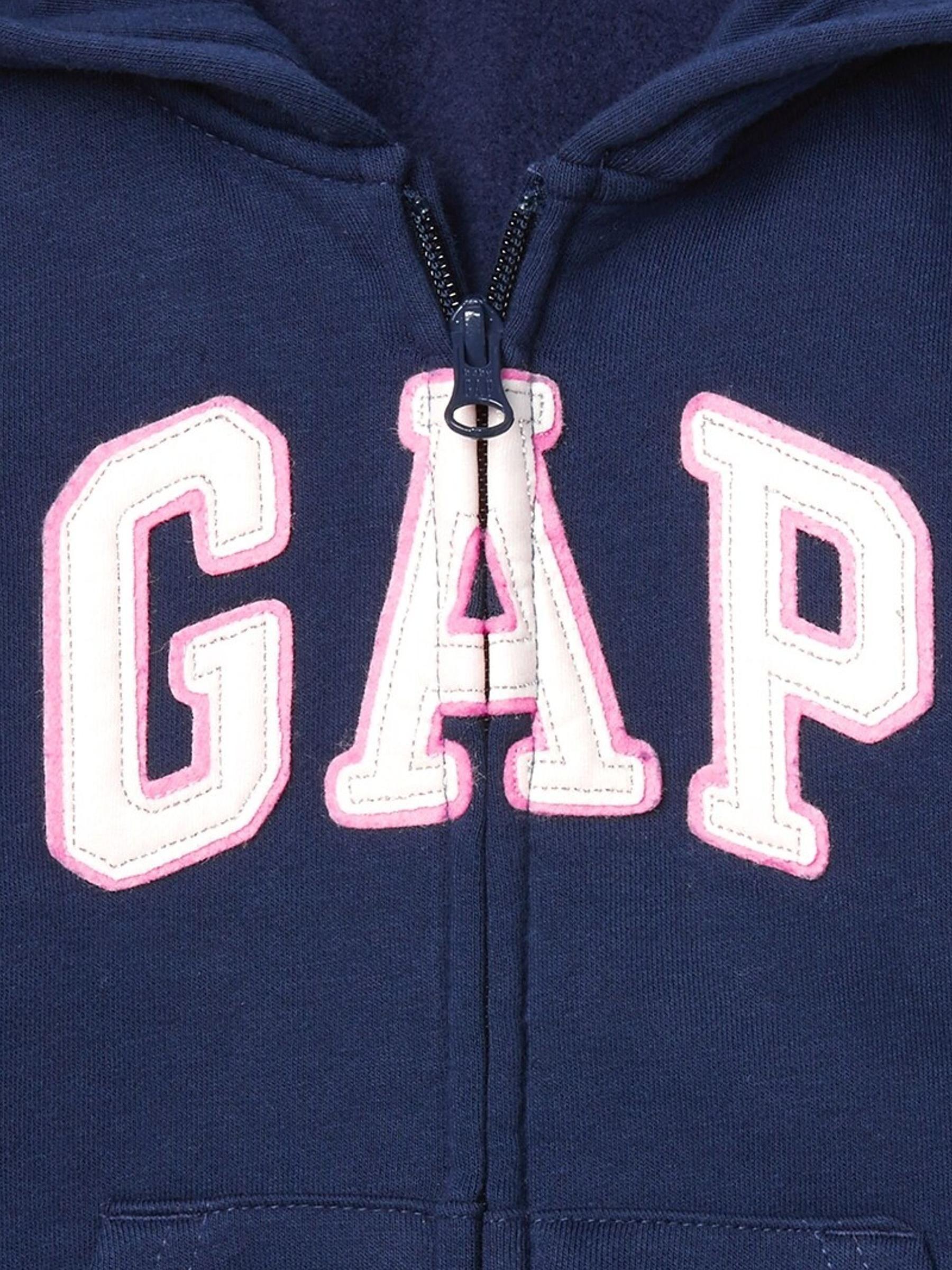 Navy Blue Logo Zip Up Hoodie (Newborn - 7yrs) - Image 3 of 3