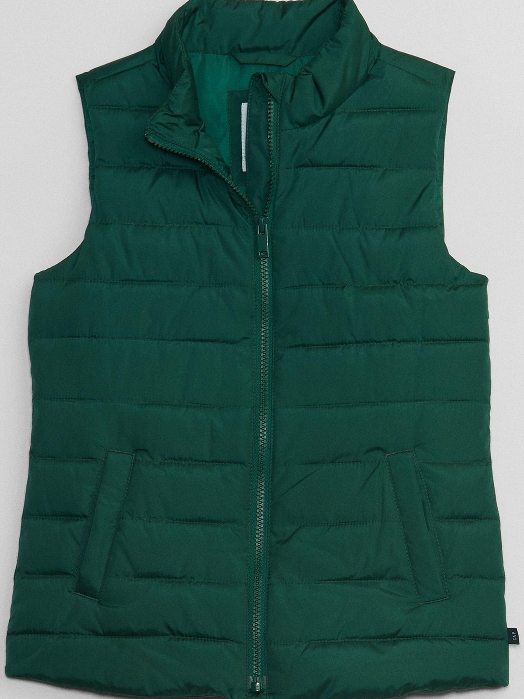 Deep Green Cold Control Puffer Sleeveless Gilet - Image 1 of 1