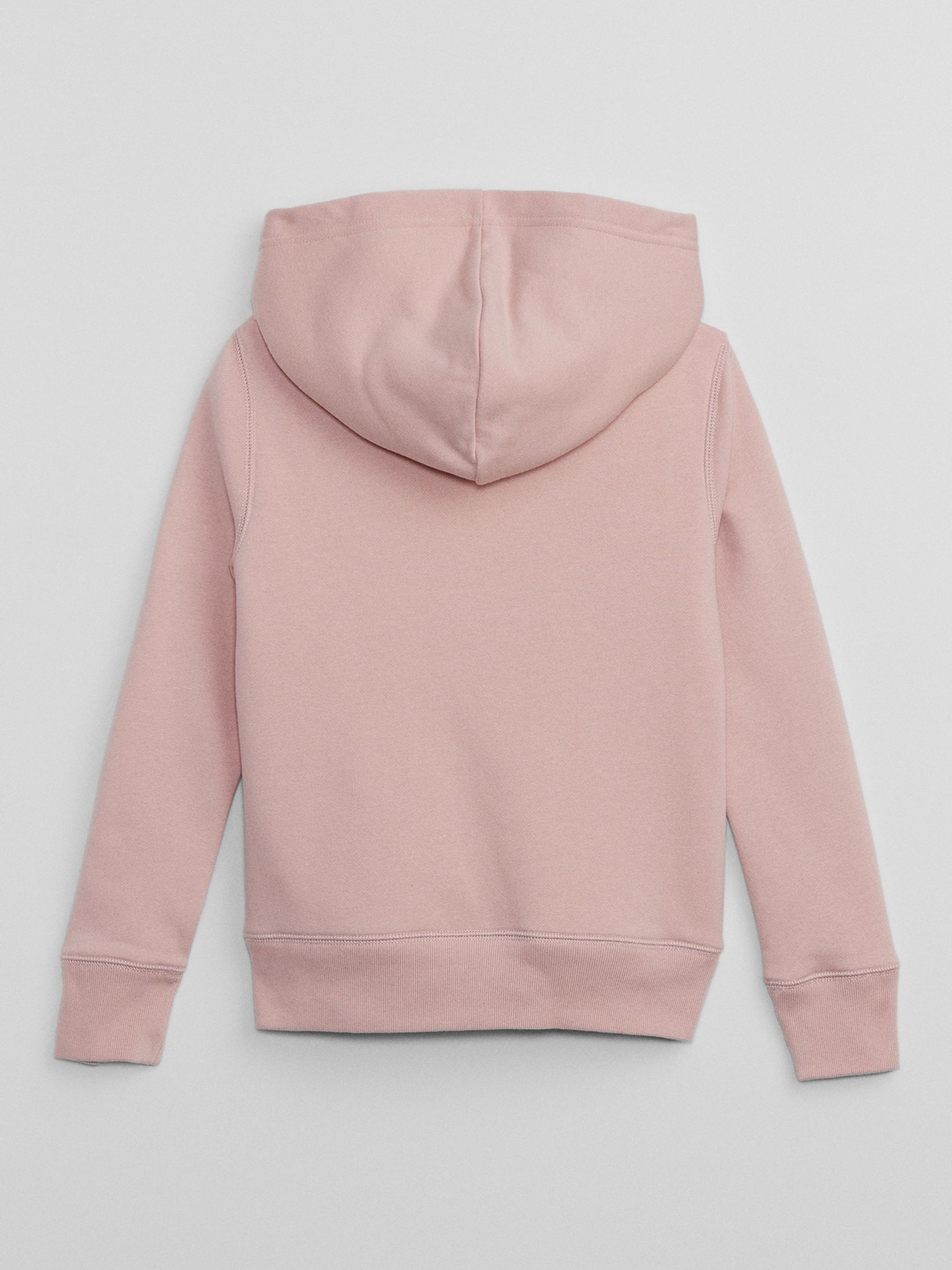 Pink Logo Sherpa Zip Hoodie (4-13yrs) - Image 2 of 2