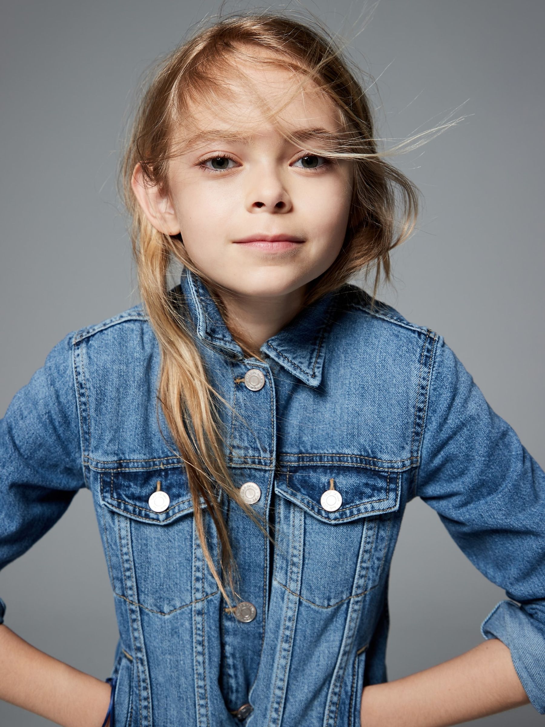 Blue Kids Cotton Icon Denim Jacket (4-13yrs) - Image 2 of 5