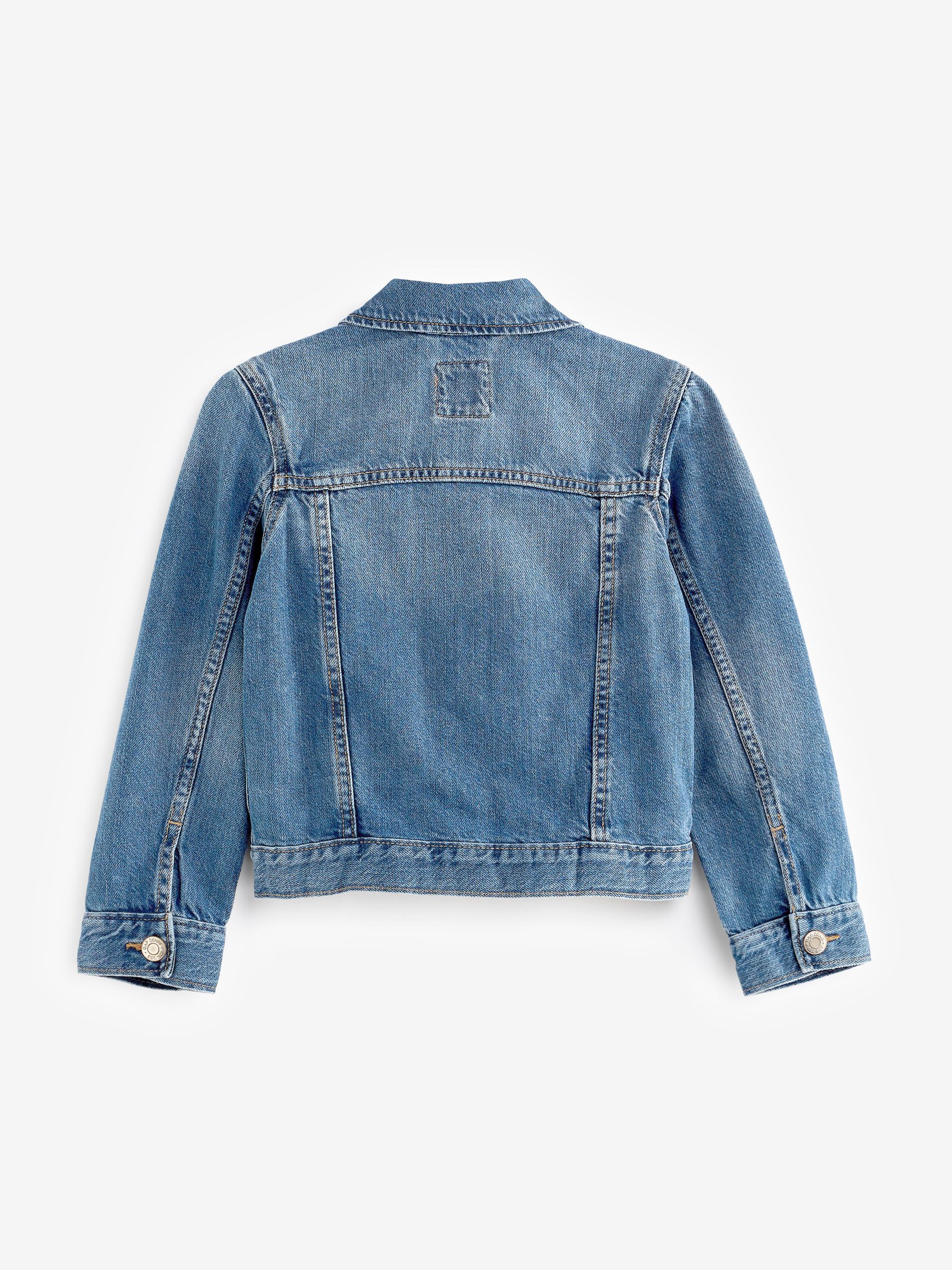 Blue Kids Cotton Icon Denim Jacket (4-13yrs) - Image 4 of 5