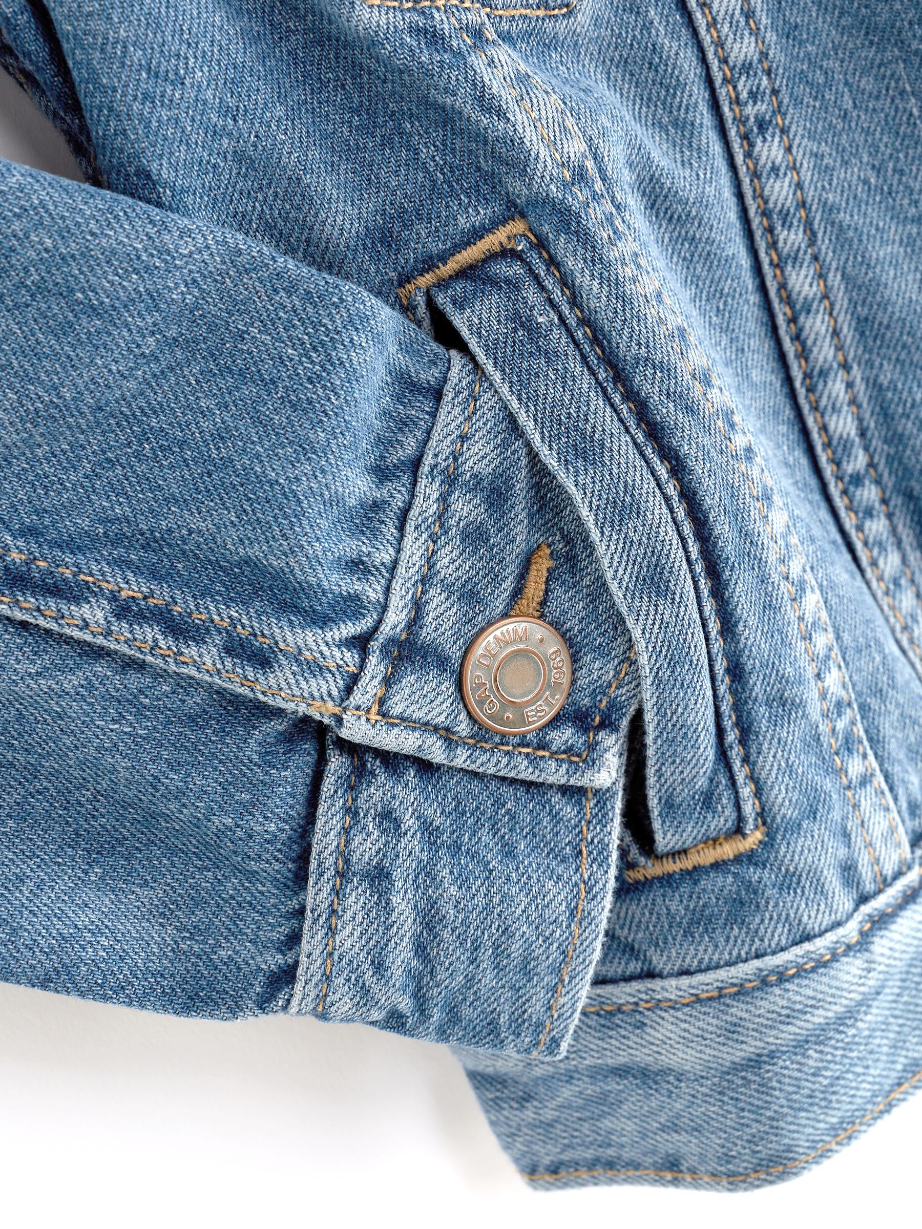Blue Kids Cotton Icon Denim Jacket (4-13yrs) - Image 5 of 5