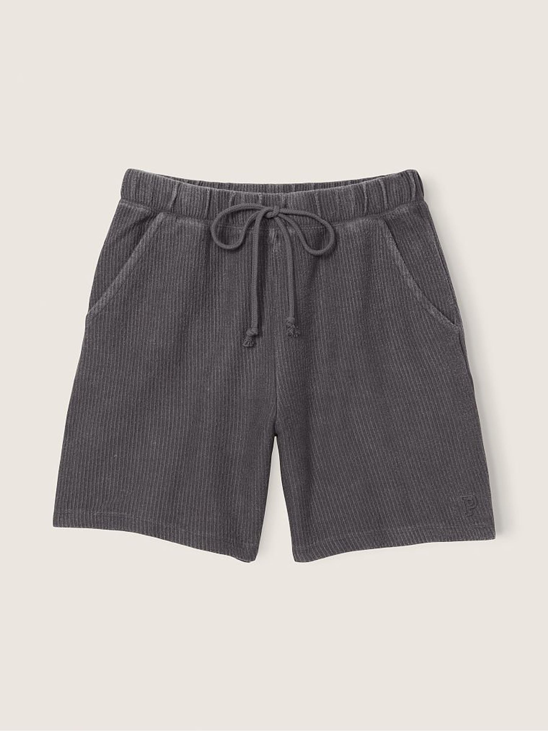 Dark Charcoal Grey Heavyweight Rib Dad Short - Image 3 of 3