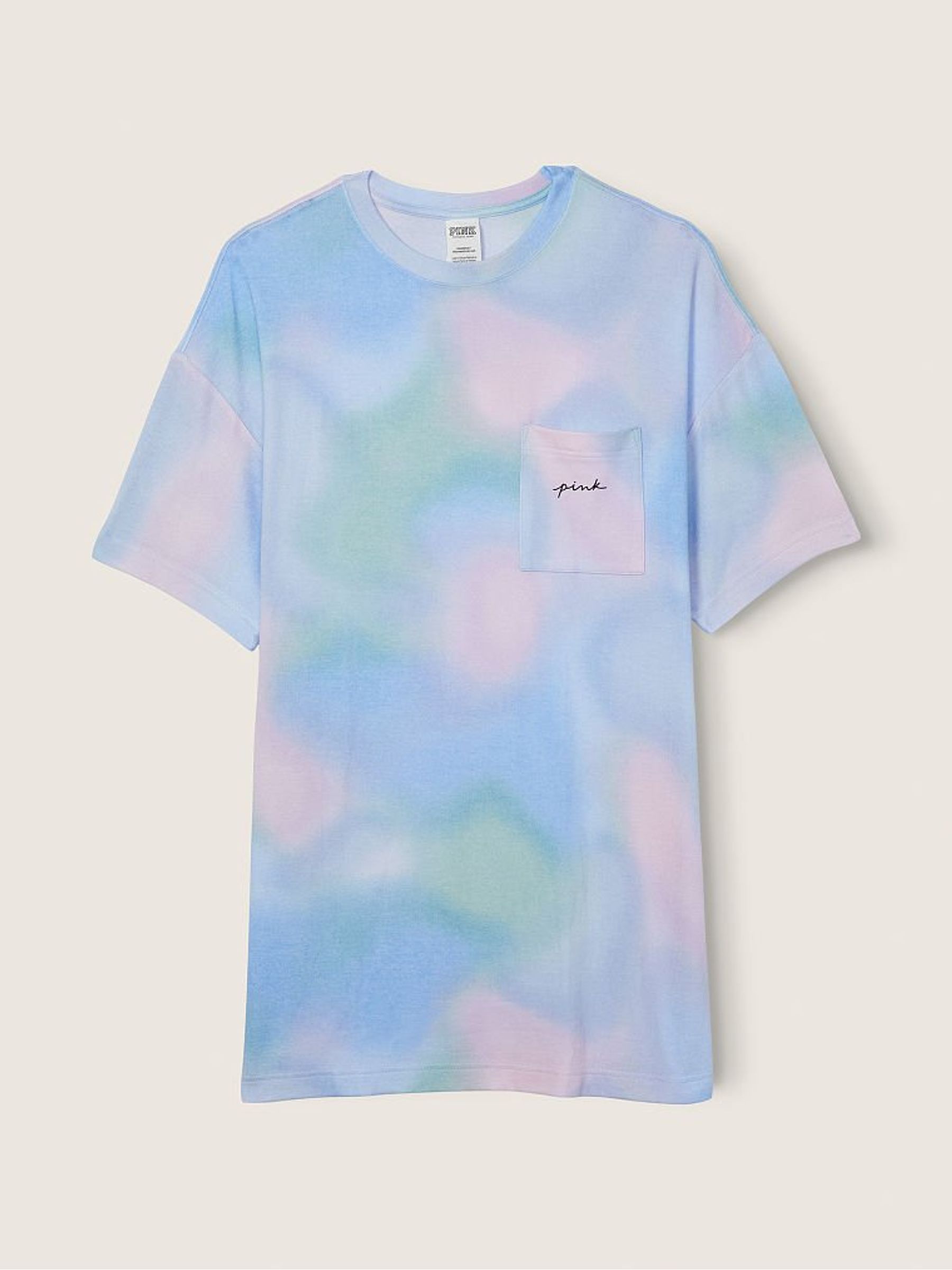 Artic Ice Blue Oversized Sleep Dress - Image 3 of 3