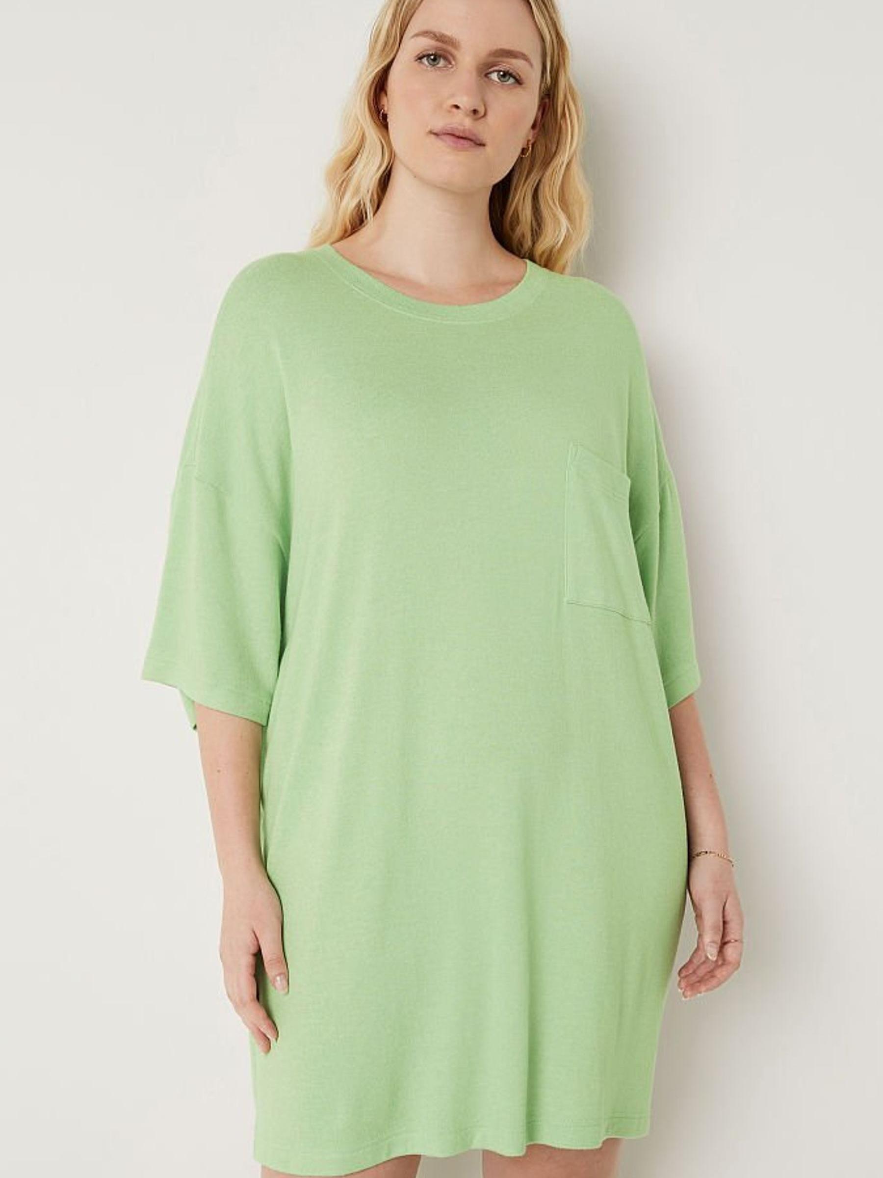 Soft Jade Green Oversized Short Sleeve Nightie - Image 1 of 2