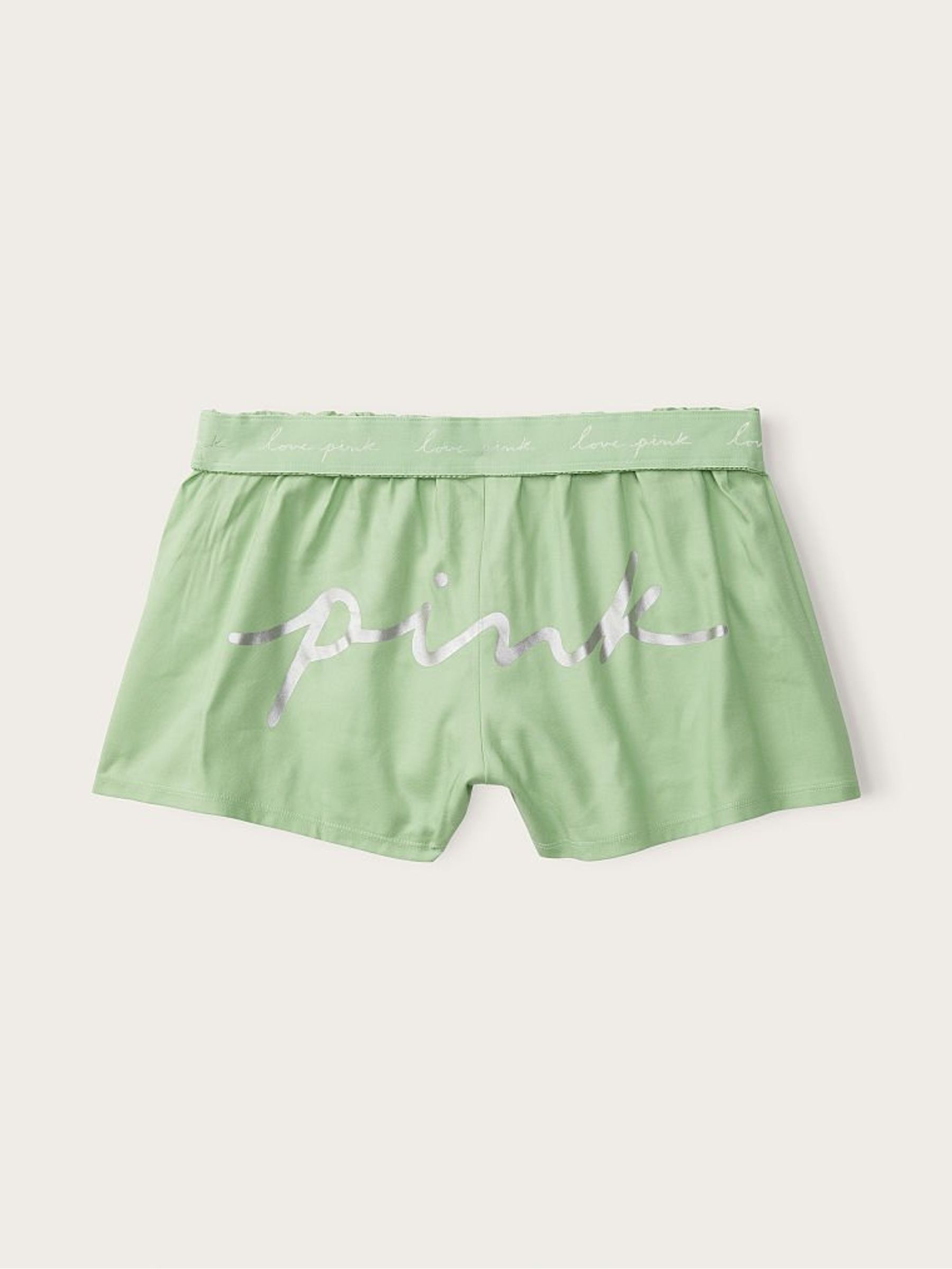 Soft Jade Green Flannel Pyjama Short - Image 5 of 5