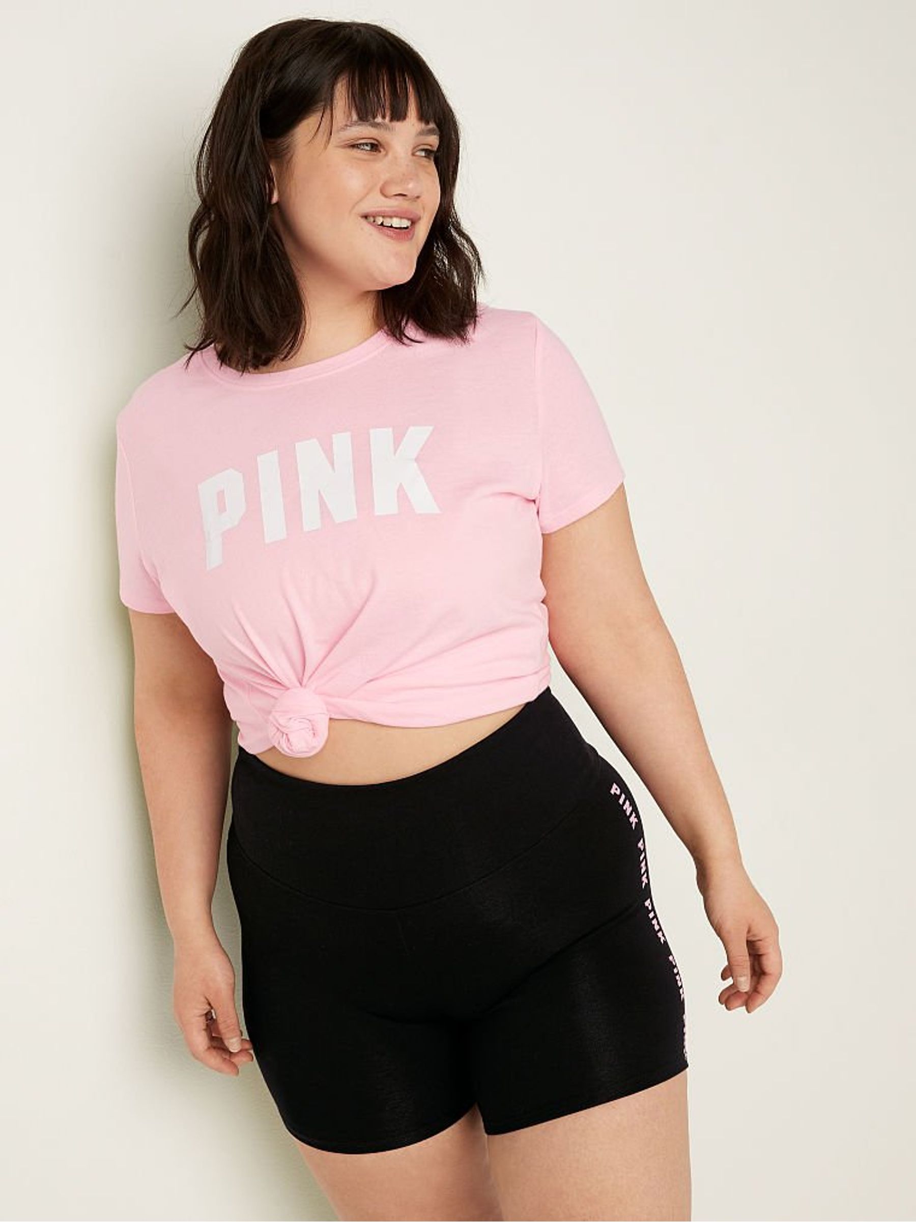 Black Cotton High Waist 6" Bike Short - Image 1 of 4