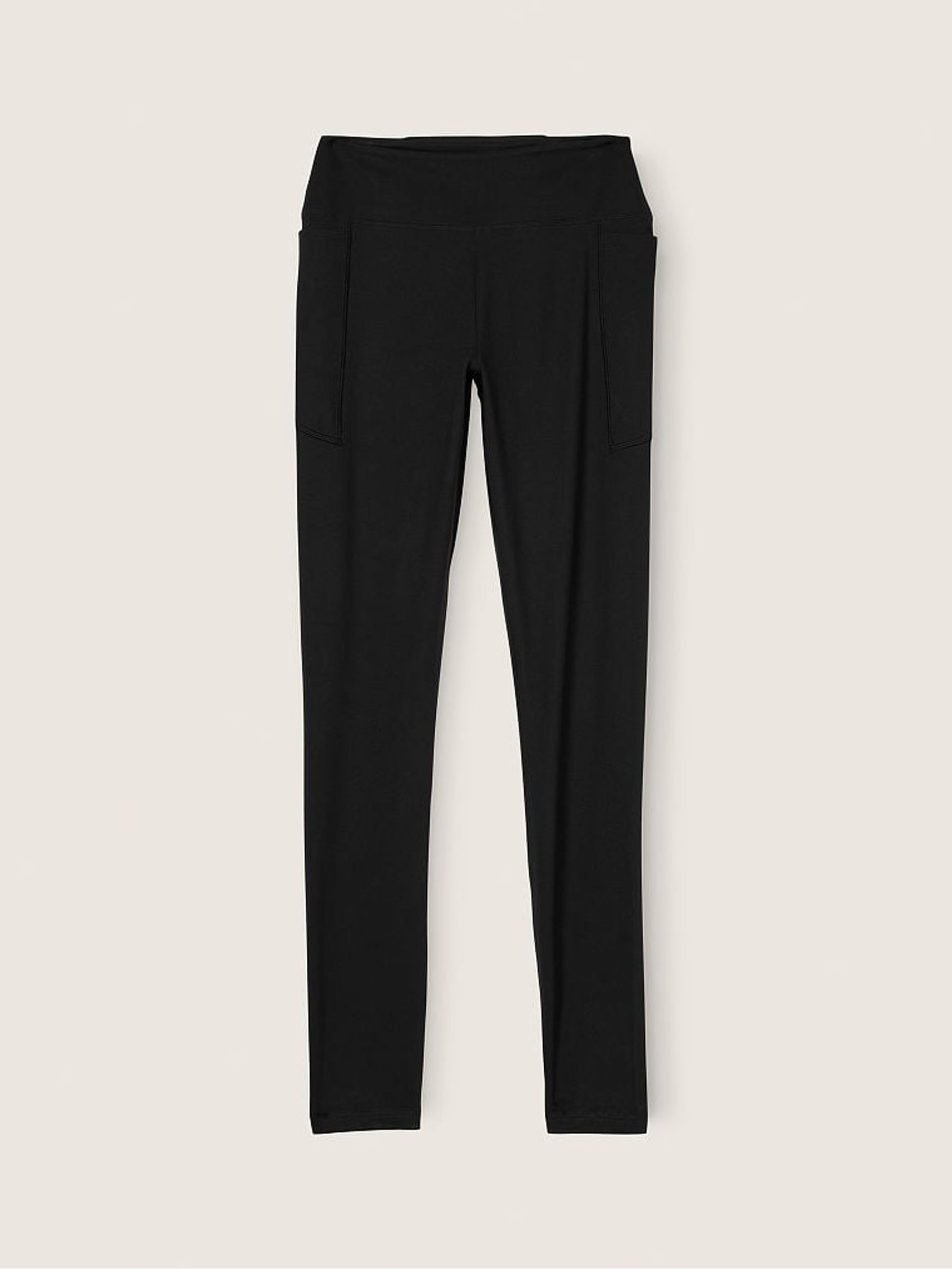 Pure Black High Waist Full Length Legging - Image 3 of 4