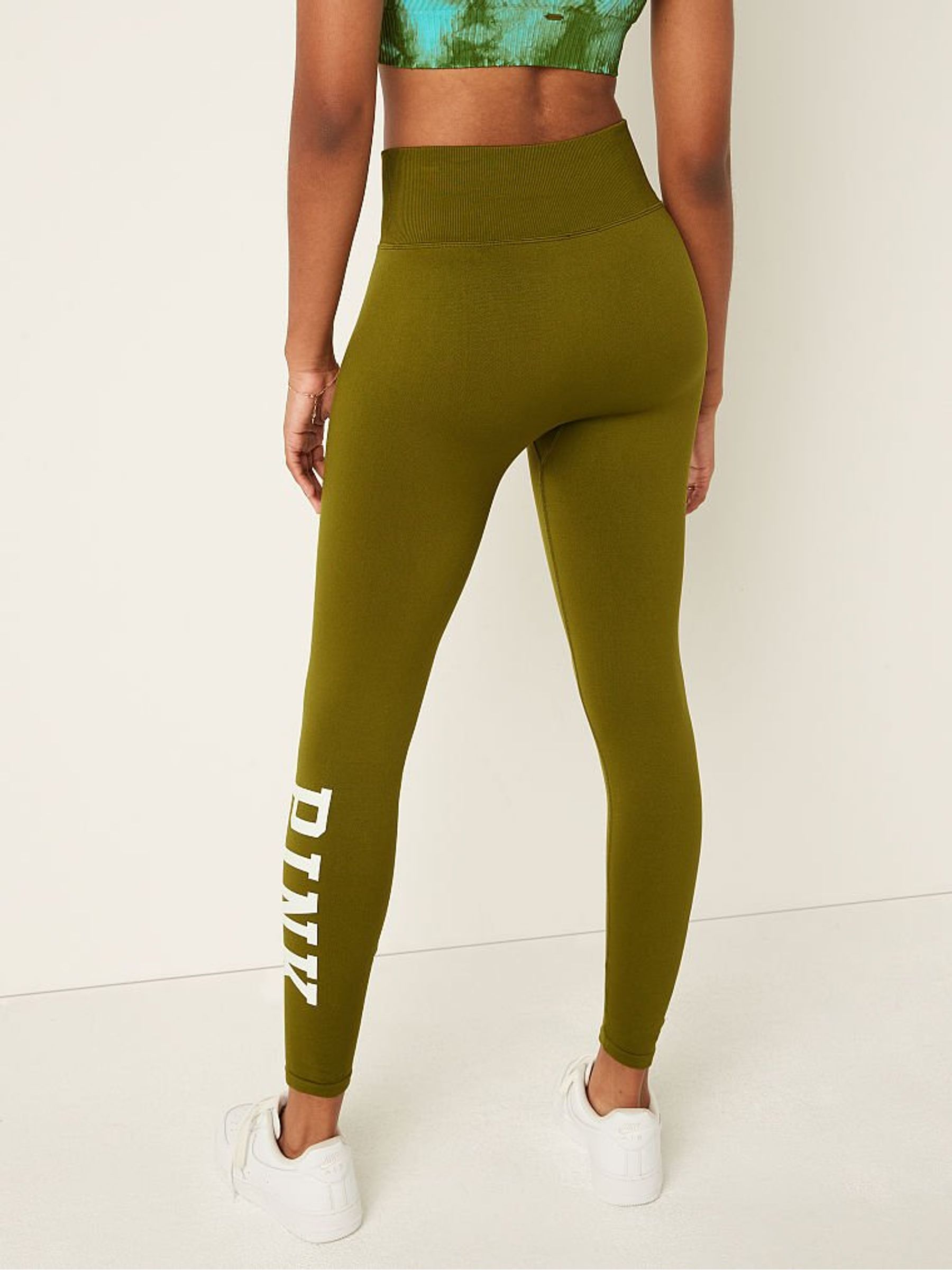 Hazel Green Seamless High Waist Full Length Legging - Image 2 of 4