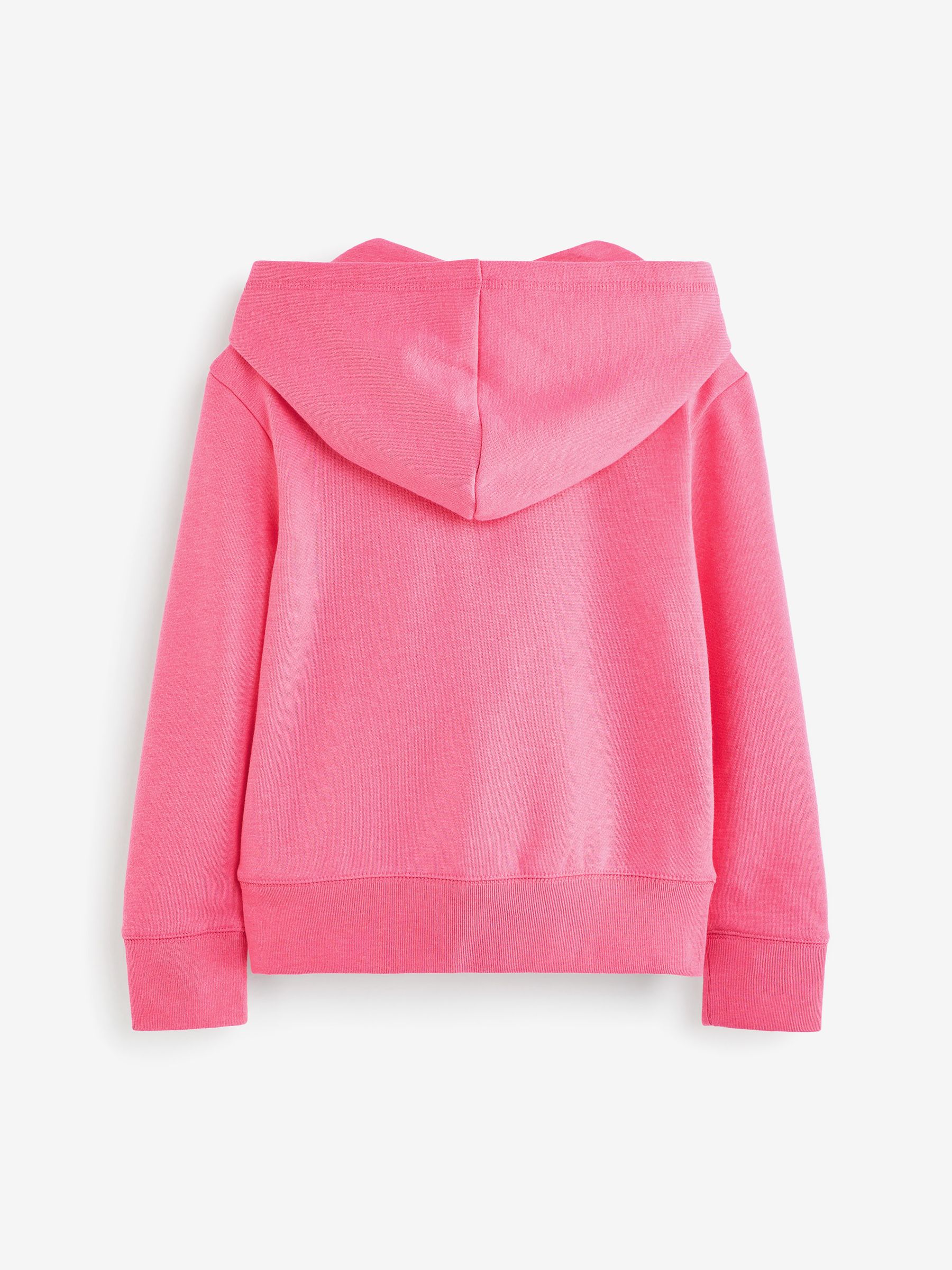 Pink Logo Zip Through Hoodie (4-13yrs) - Image 2 of 3