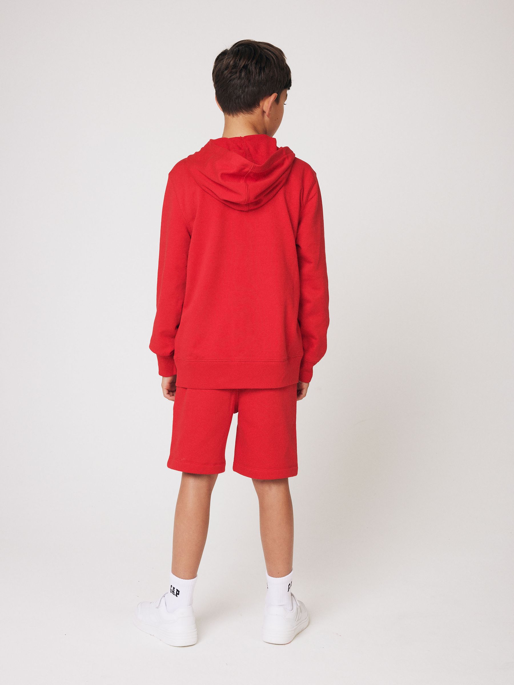 Red Logo Zip Up Hoodie (4-13yrs) - Image 2 of 8