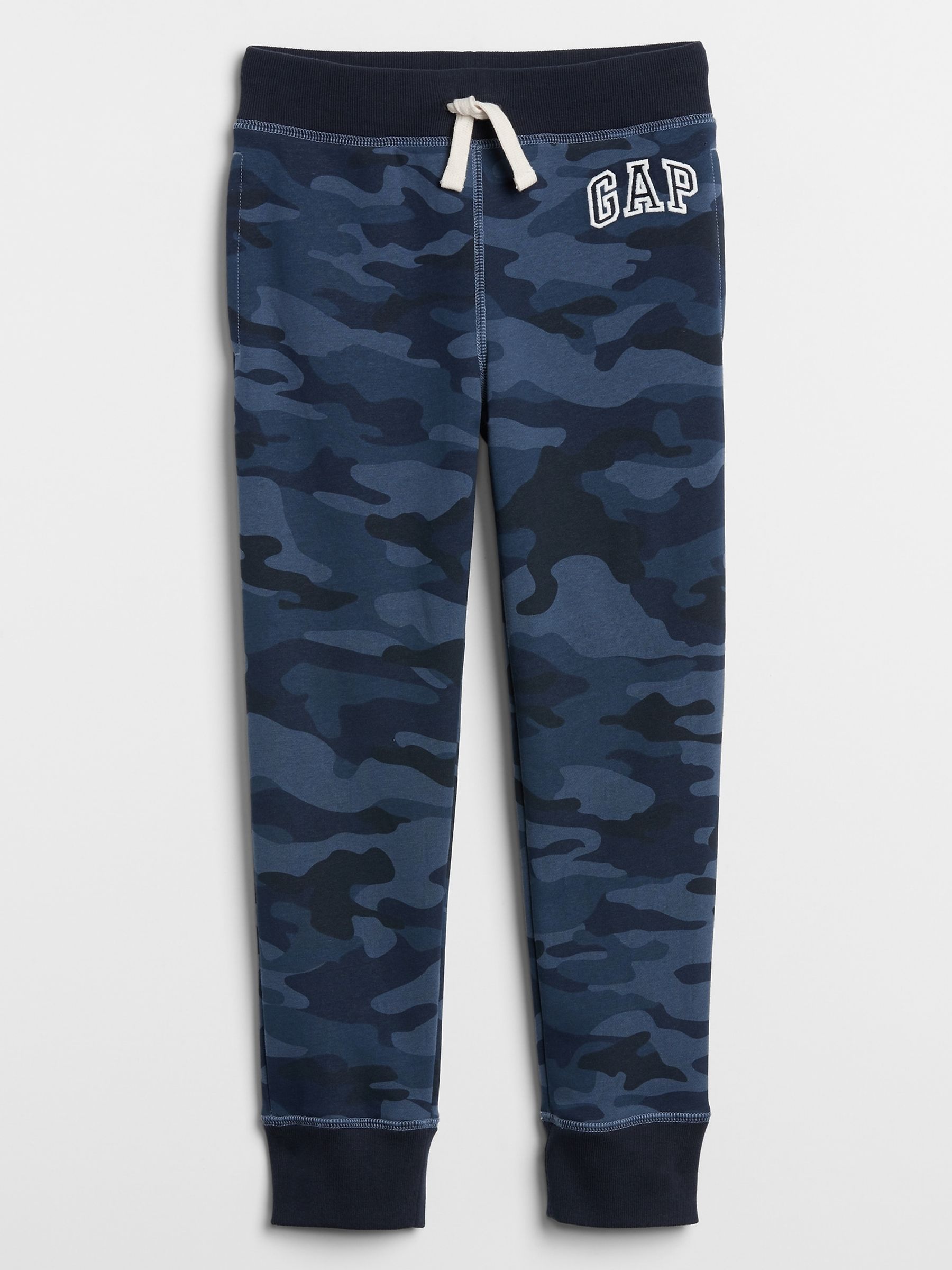 Blue Camo Logo Cuffed Joggers (4-13yrs) - Image 1 of 1