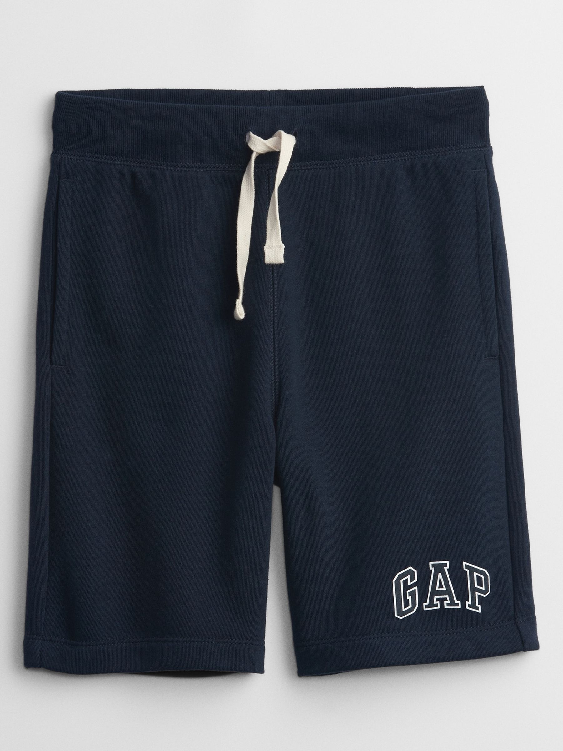 Navy Blue Pull On Logo Jogger Shorts (4-13yrs) - Image 1 of 1