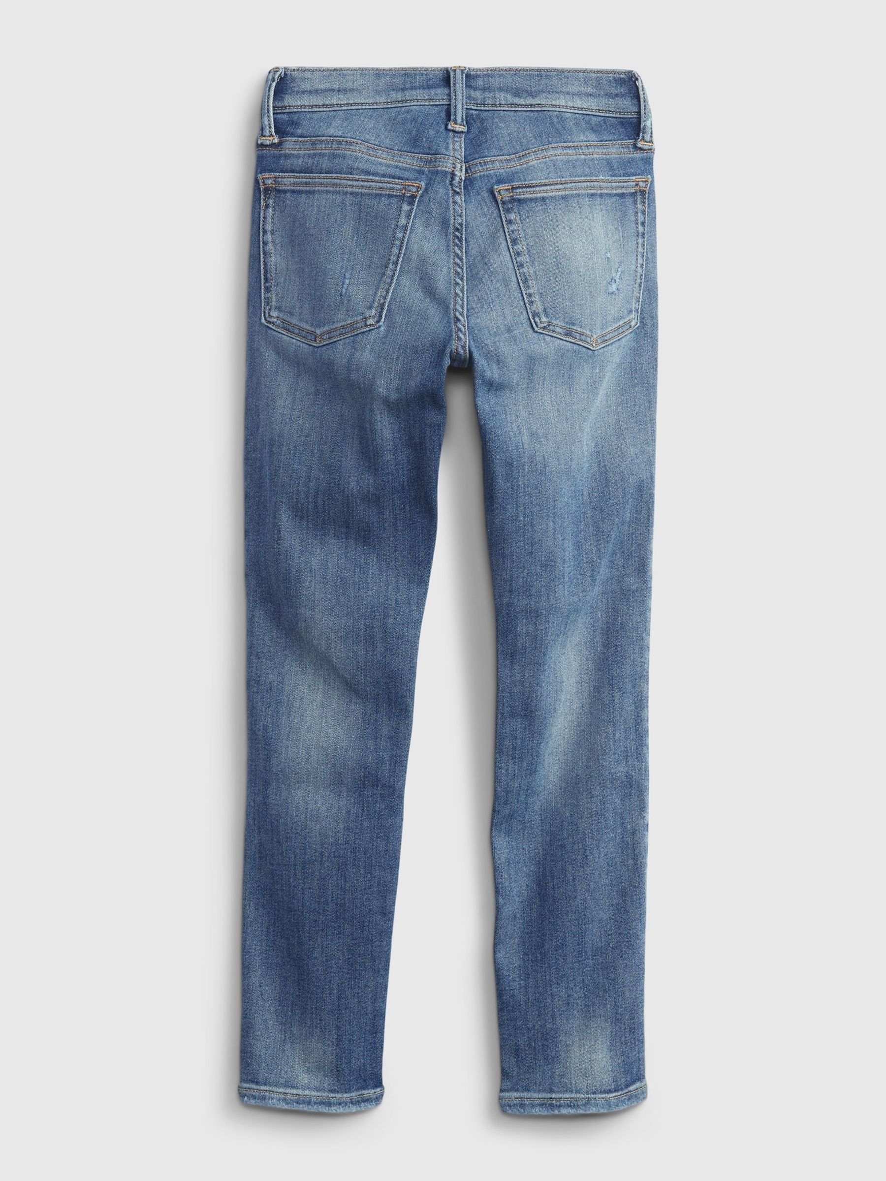 Light Wash Blue Distressed Stretch Skinny Washwell Jeans (4-16yrs) - Image 3 of 6