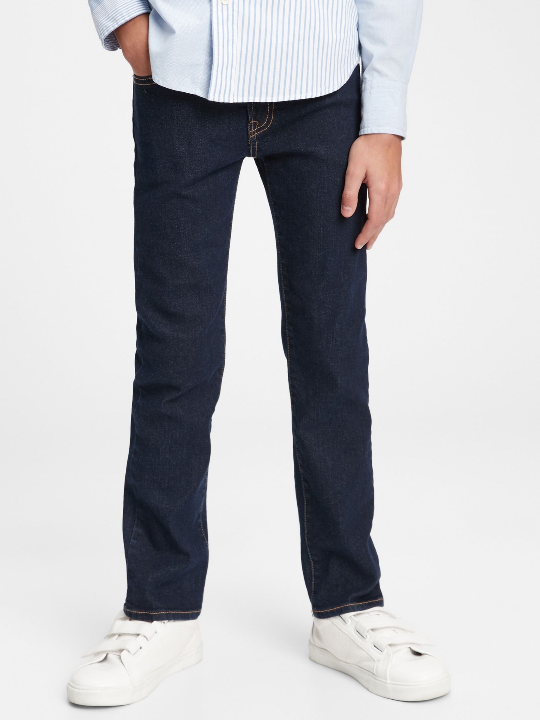 Dark Wash Blue Classic Straight Jeans (5-16yrs) - Image 1 of 5