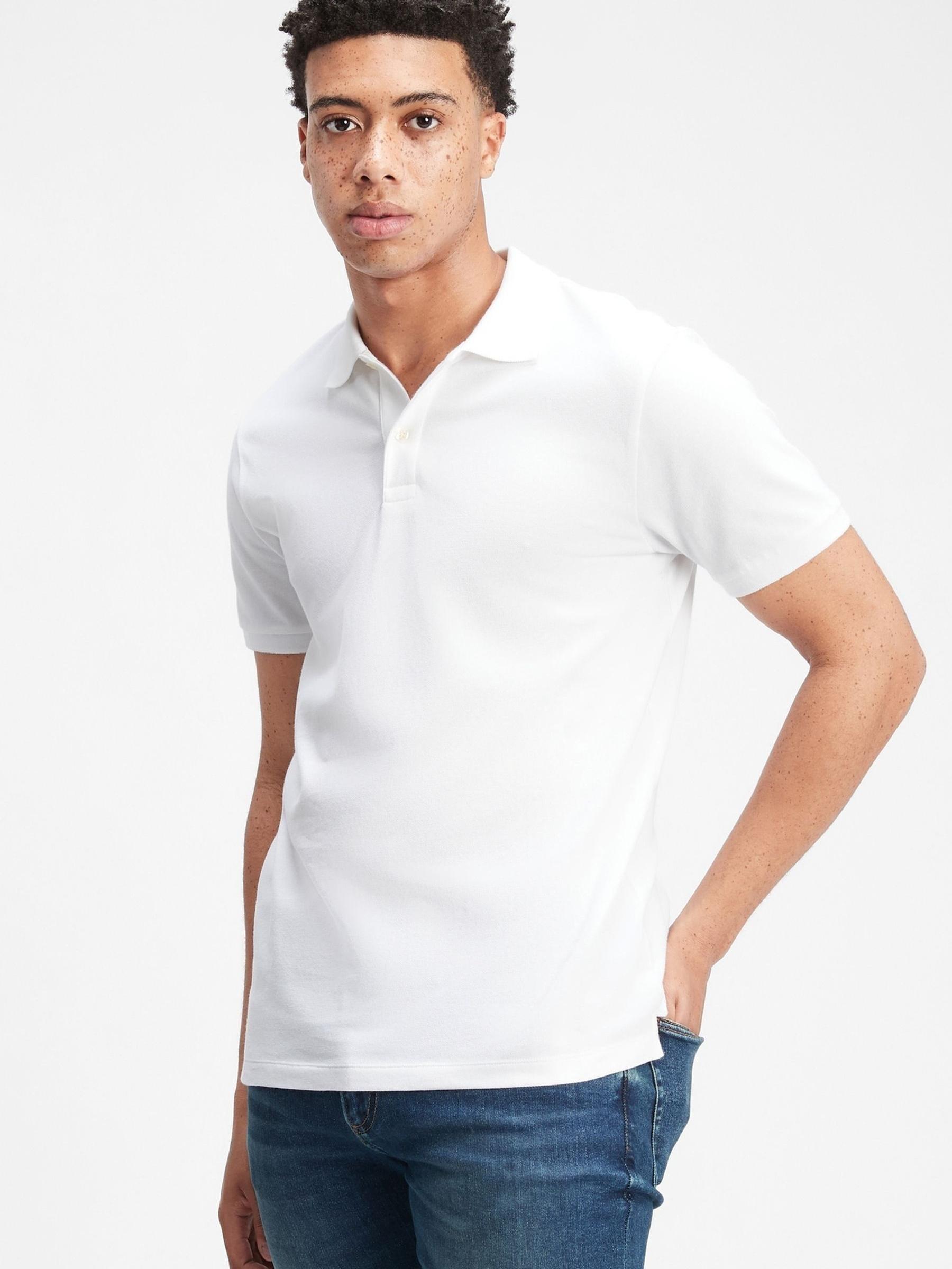 White All Day Pique Polo Shirt - Image 2 of 4