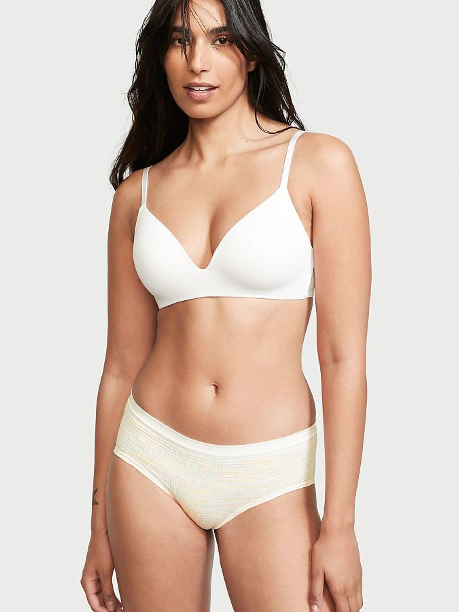 White Seamless Heathered Hiphugger Knickers - Image 1 of 3