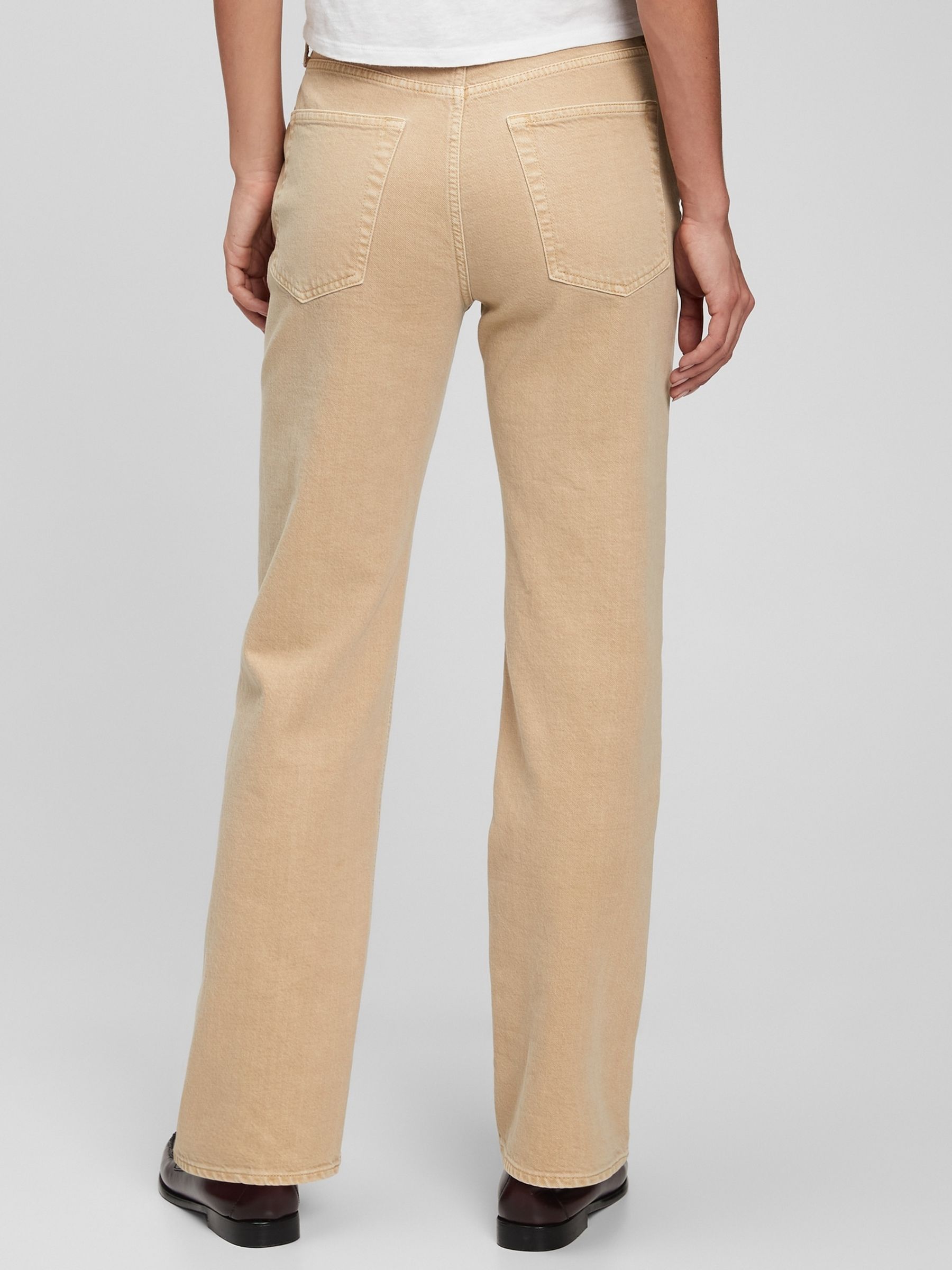 Beige Mid Rise '90s Loose Fit Jeans - Image 2 of 3
