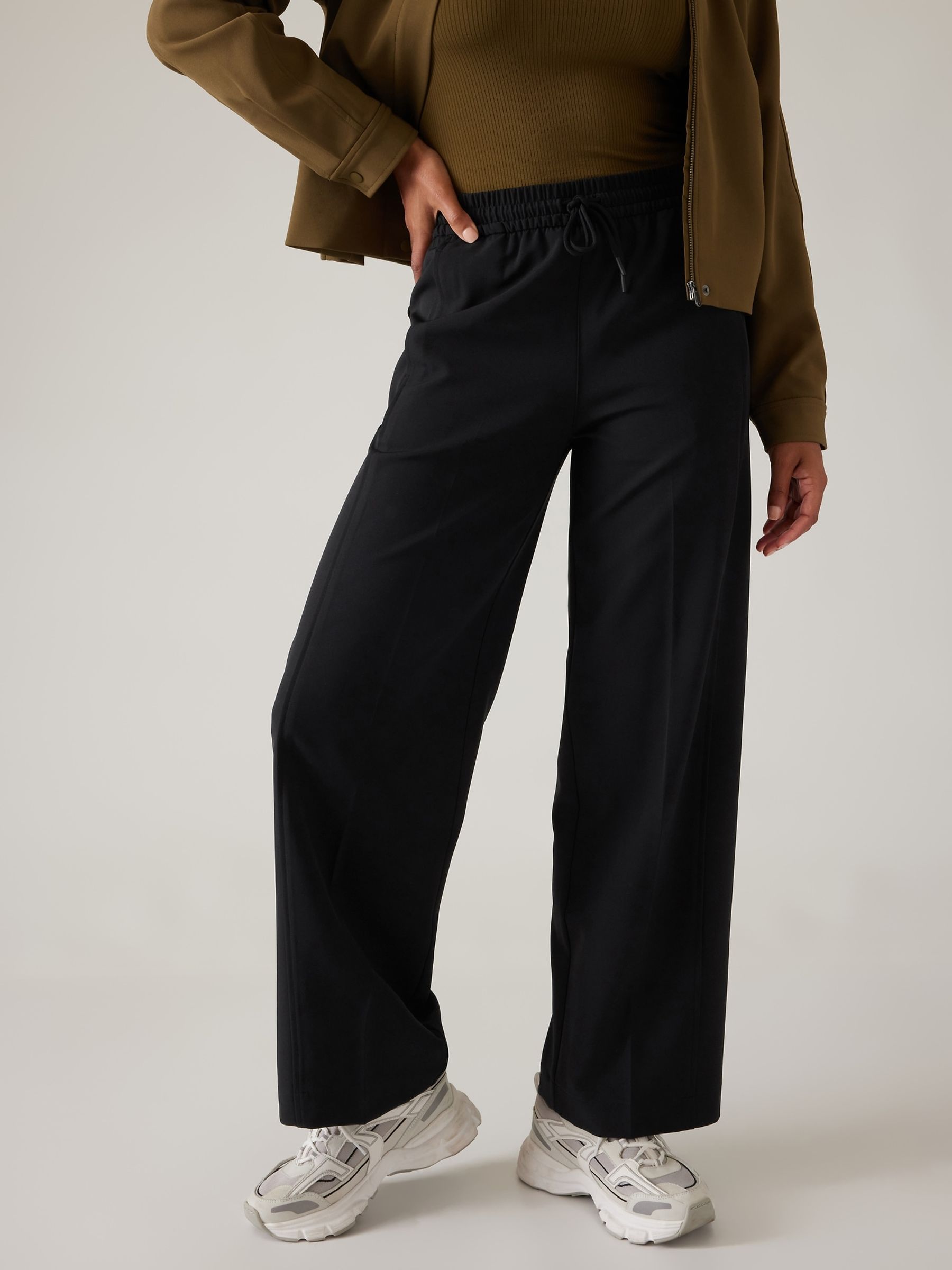 Athleta Black Stride Trousers - Image 1 of 6