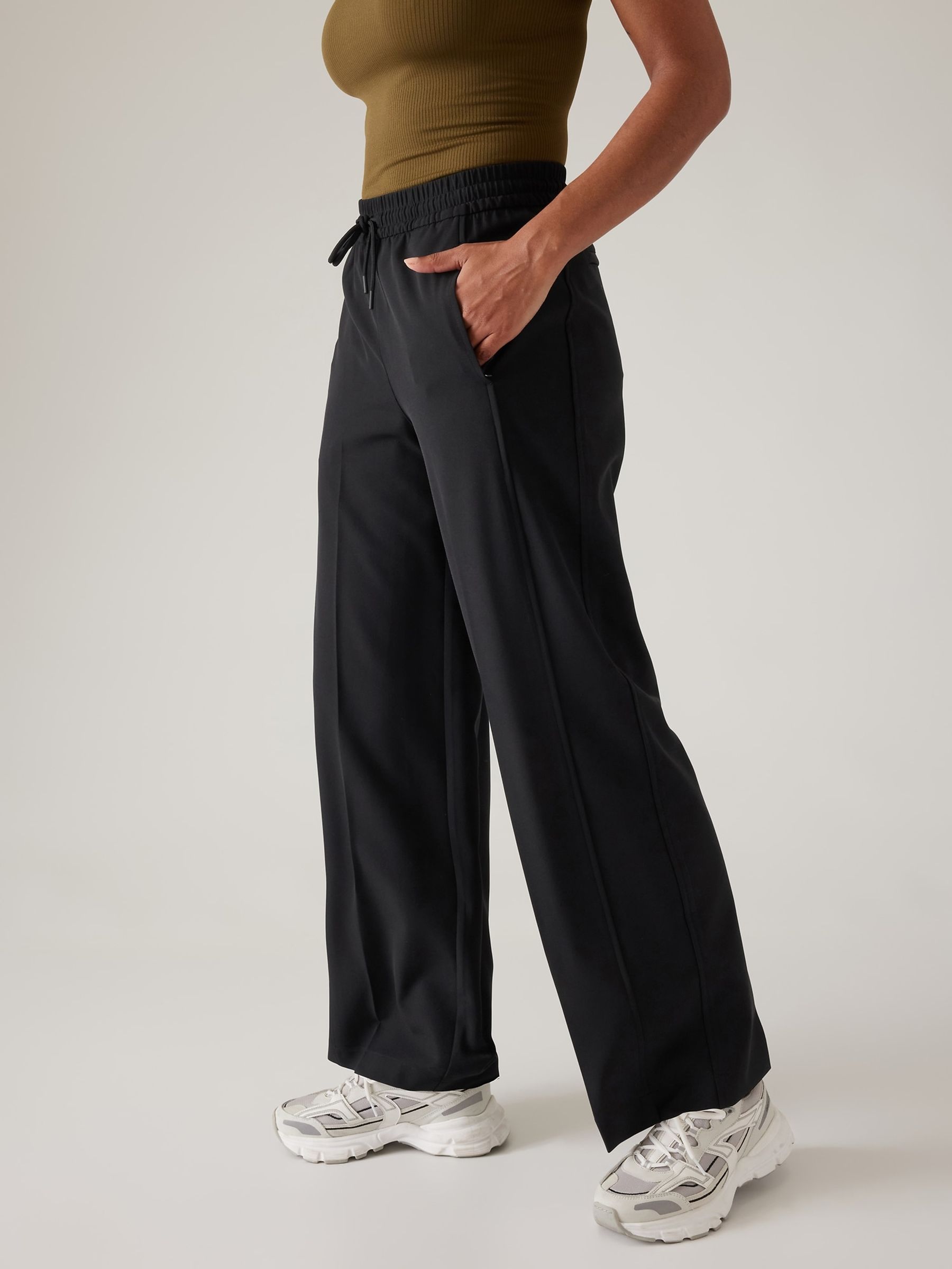 Athleta Black Stride Trousers - Image 3 of 6