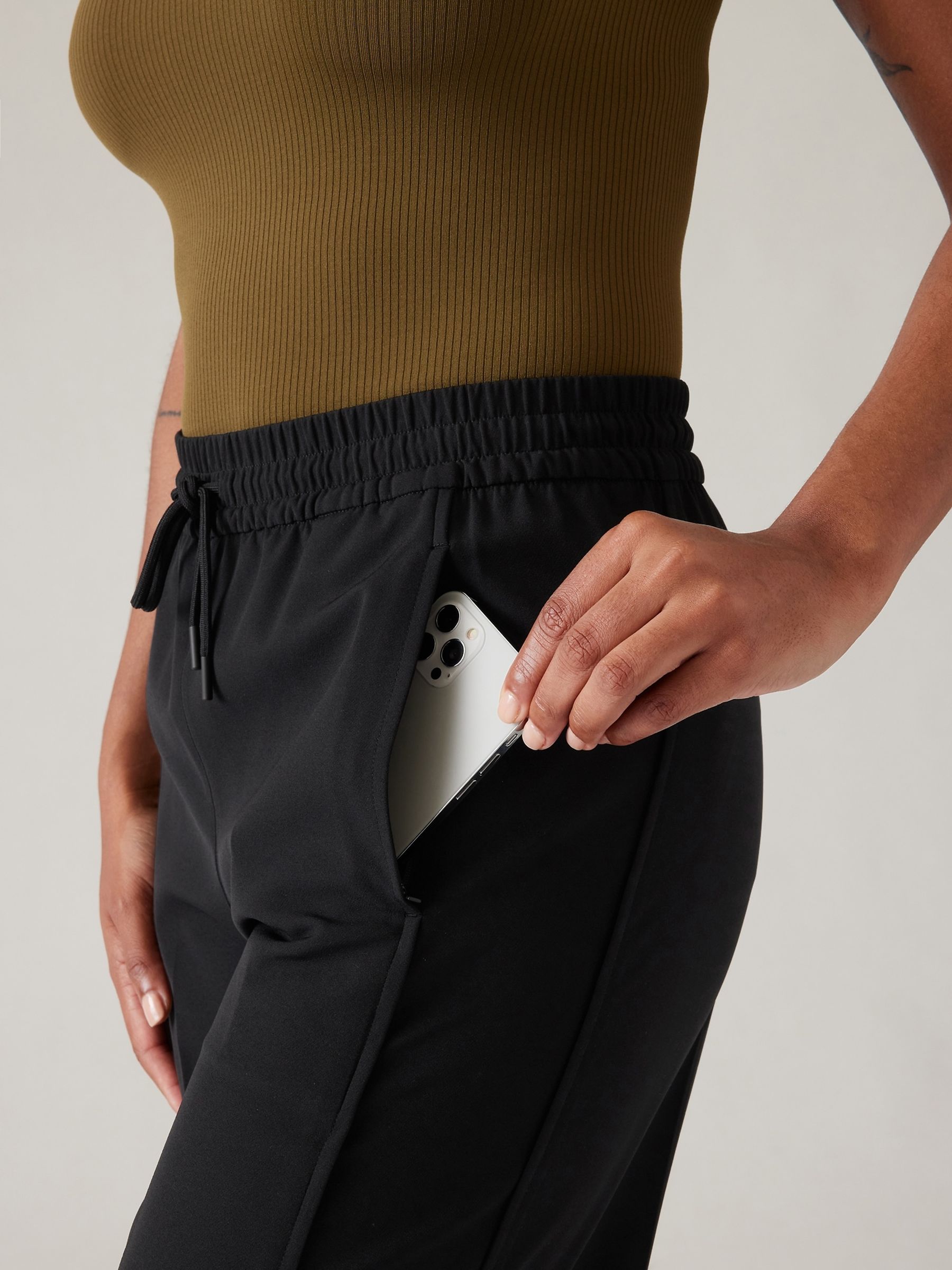 Athleta Black Stride Trousers - Image 4 of 6