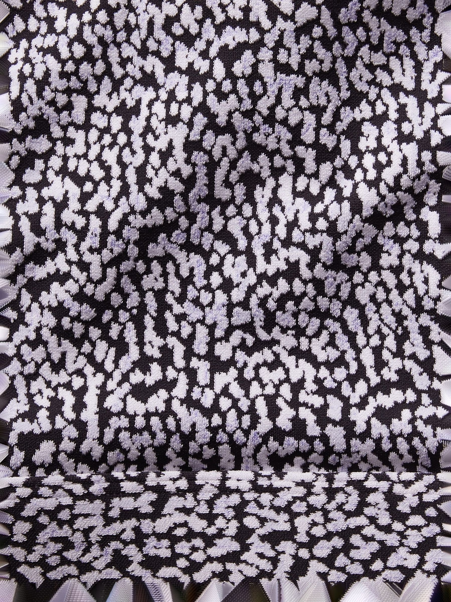Athleta Black/White A-C Cup Ultimate Medium Impact Sports Bra - Image 3 of 3