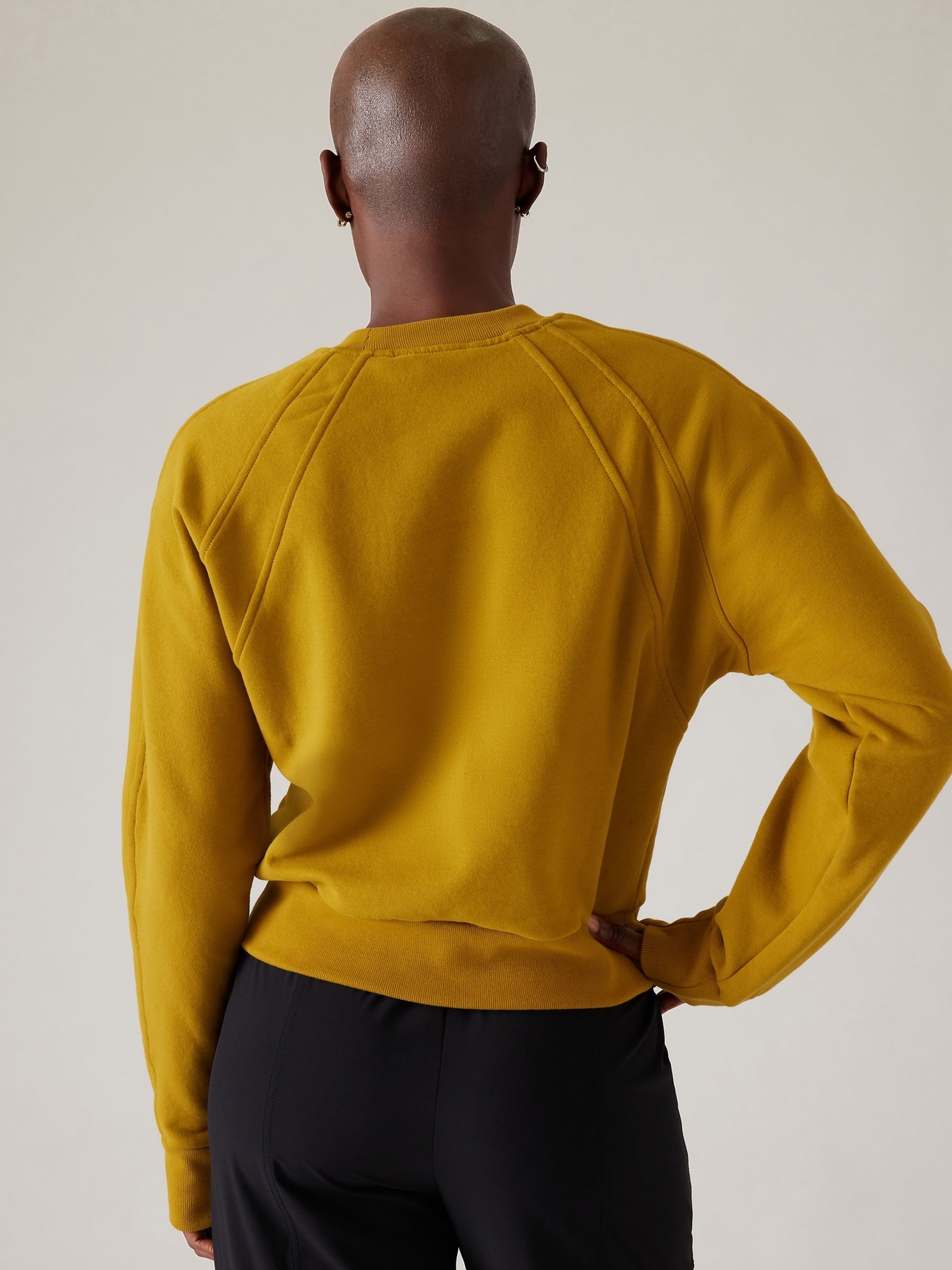 Athleta Green Retroplush Revive Crewneck Sweatshirt - Image 2 of 5