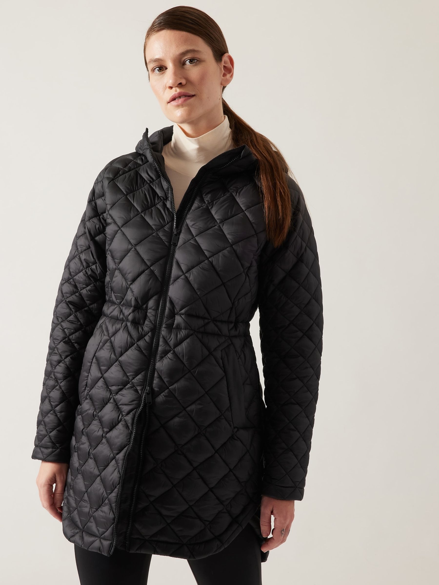 Athleta Black Whisper Featherless Parka - Image 1 of 4