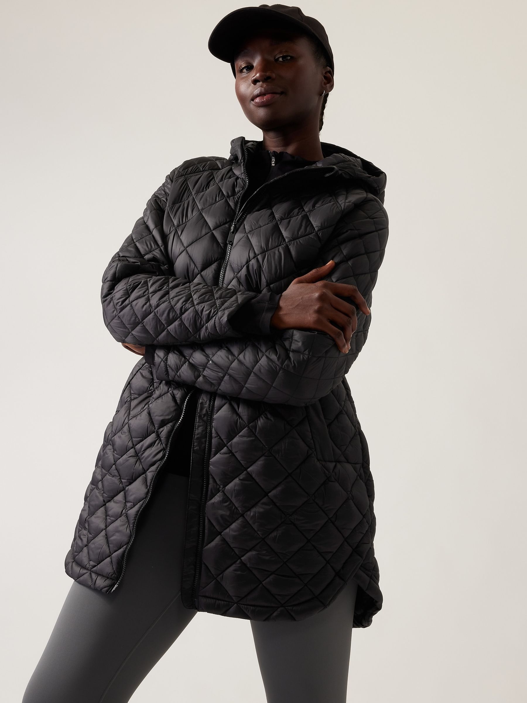 Athleta Black Whisper Featherless Parka - Image 3 of 4