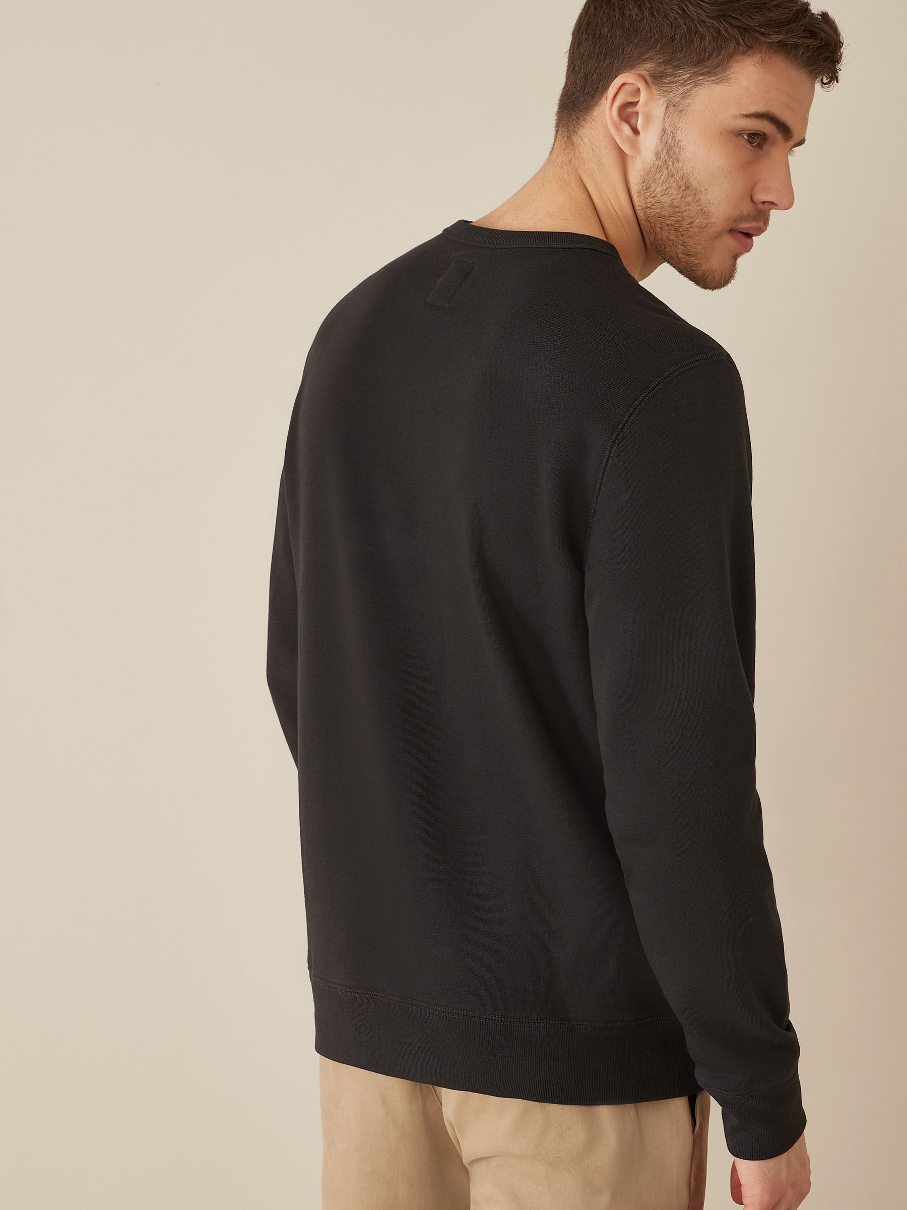 Black Original Logo Crew Neck Jumper - Image 3 of 5