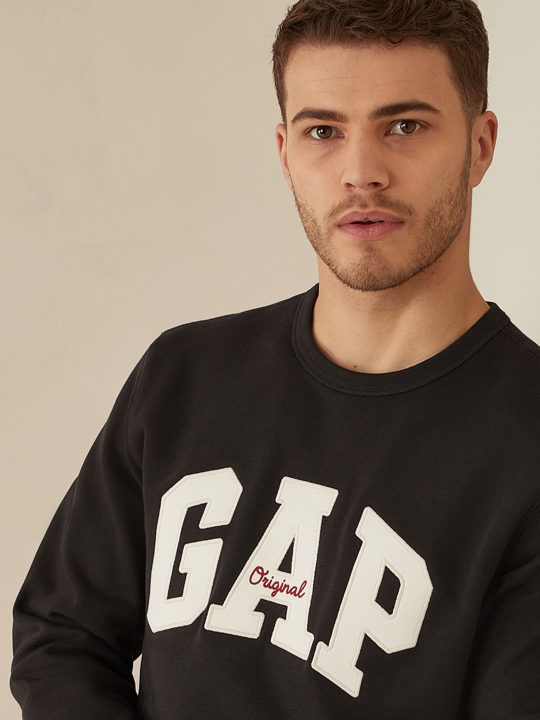 Black Original Logo Crew Neck Jumper - Image 4 of 5