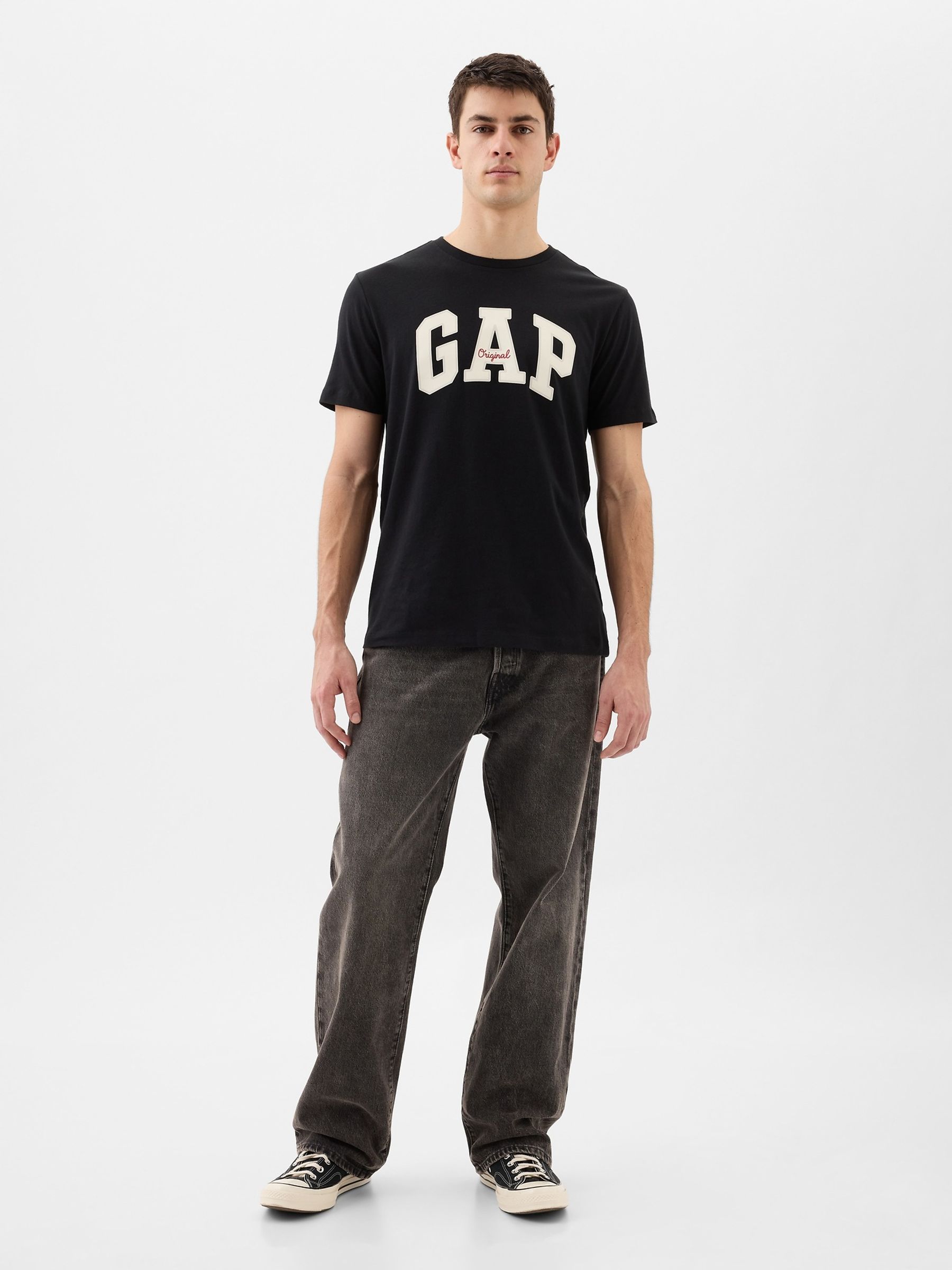 Black Logo Short Sleeve Crew Neck T Shirt - Image 6 of 8