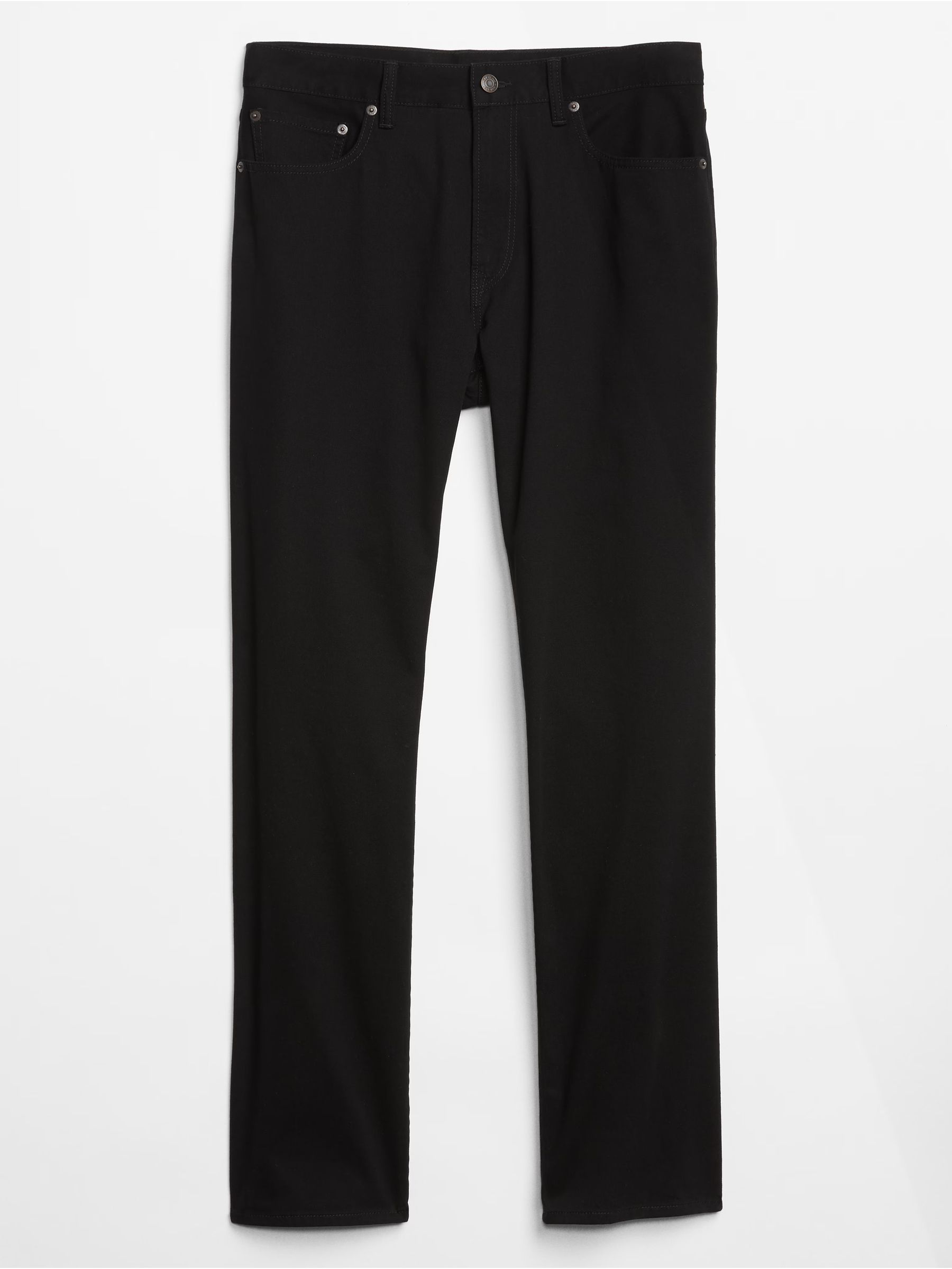 Black Straight Fit Stretch Jeans - Image 5 of 6