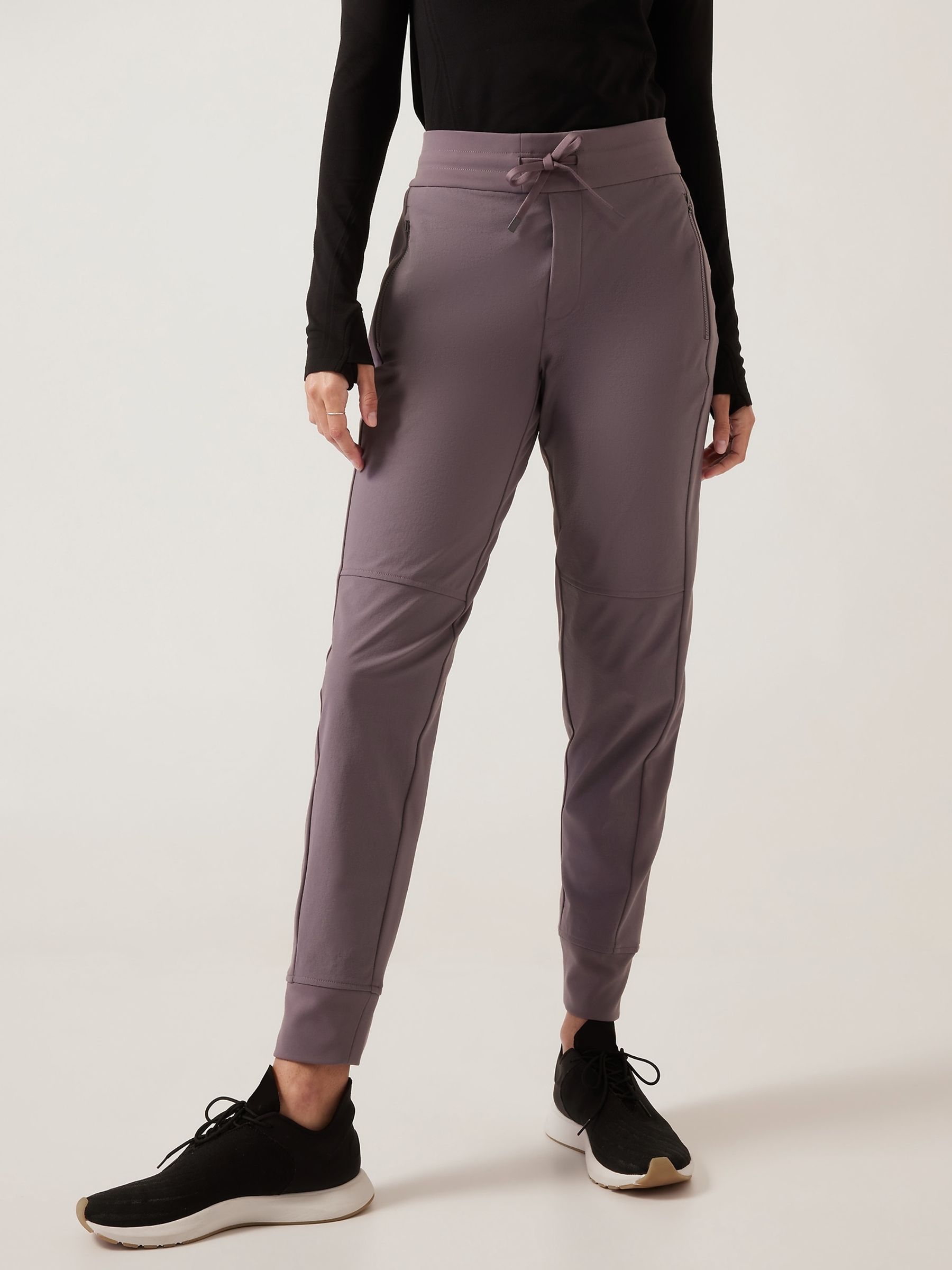 Athleta Purple Headlands Hybrid Trek Joggers - Image 1 of 3