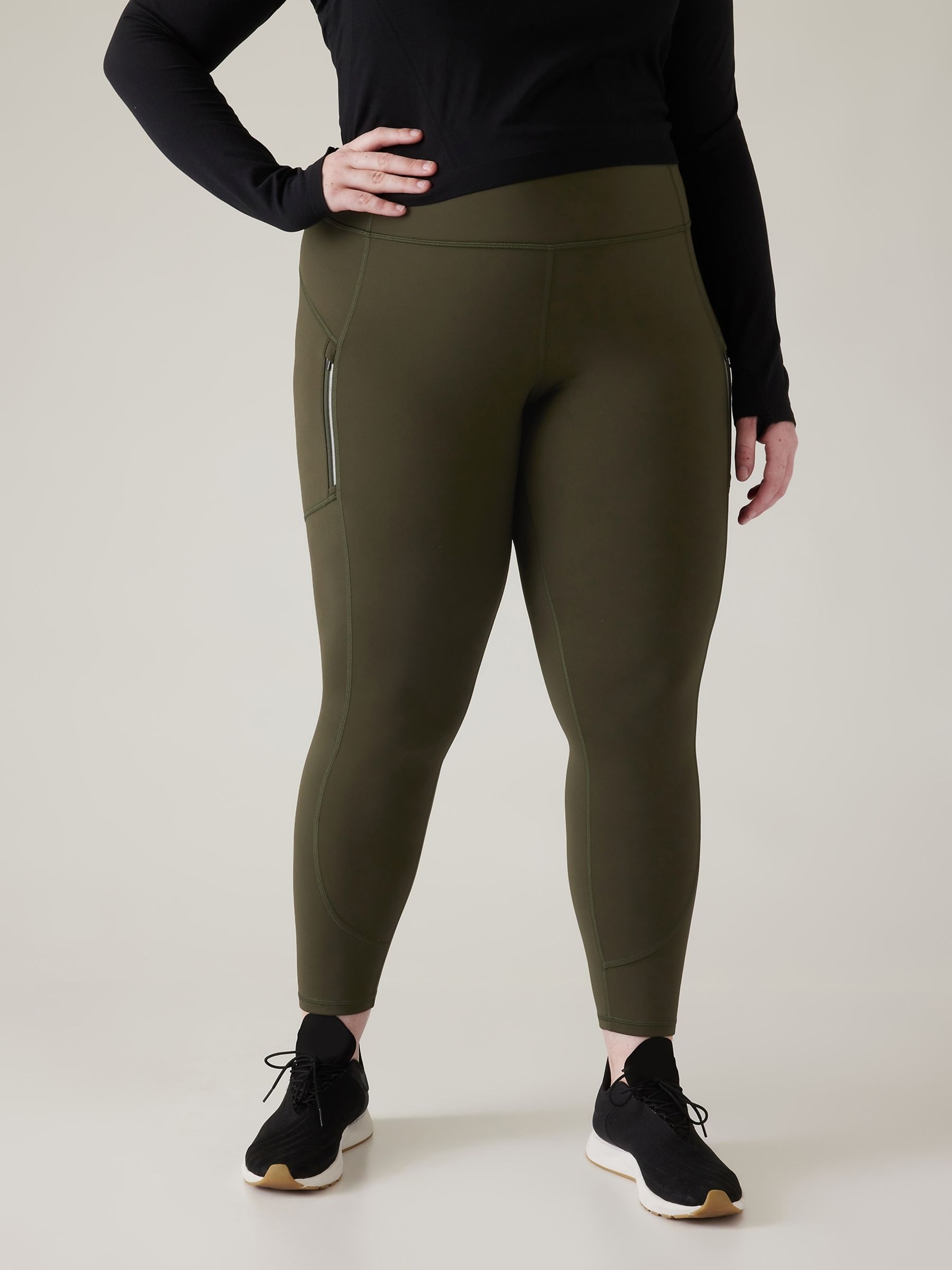Athleta Green Rainier Leggings - Image 1 of 2