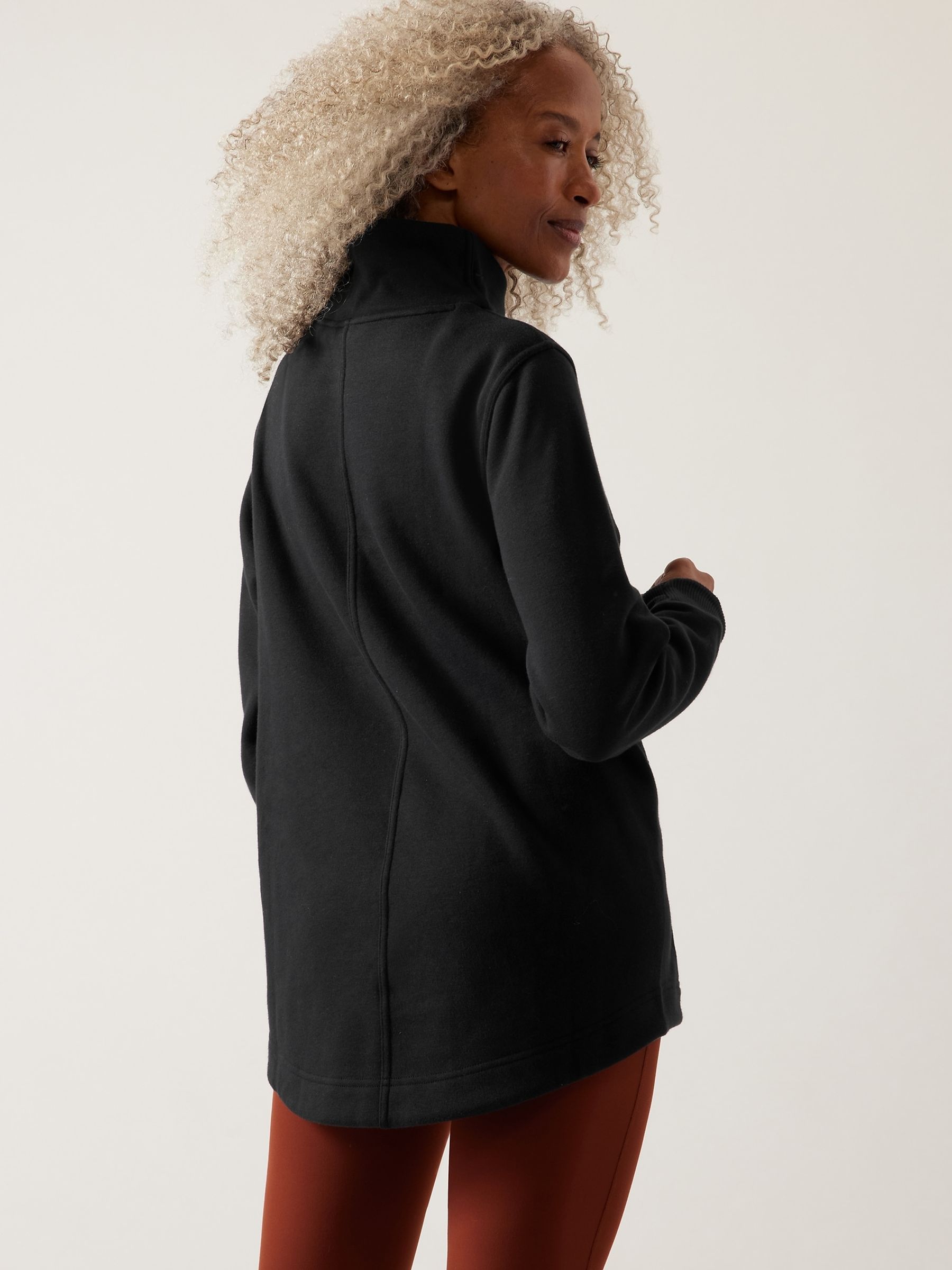 Athleta Black Cosy Karma Twist Neck Jumper - Image 2 of 10