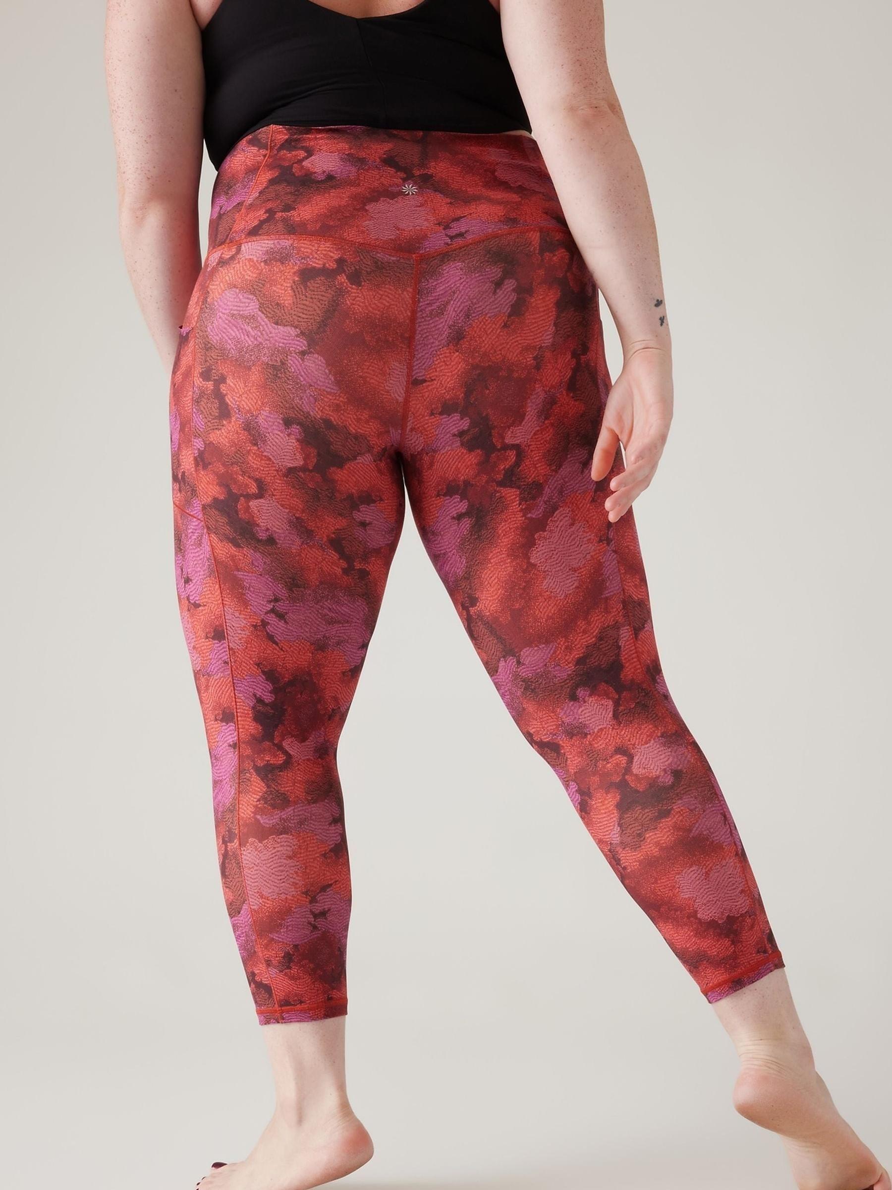Athleta Red Salutation Stash 7/8 Leggings - Image 5 of 5