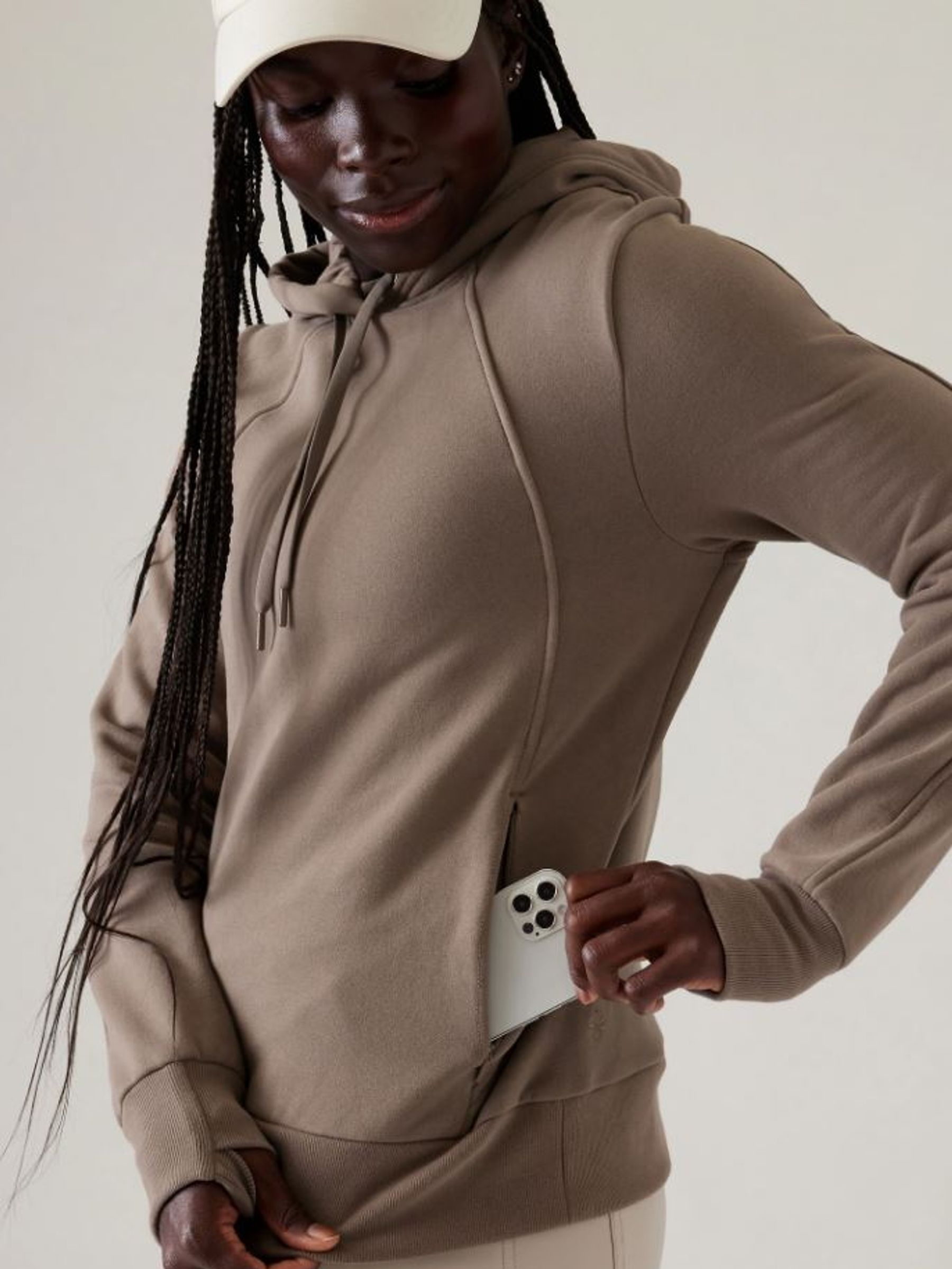 Athleta Grey Retroplush Revive Hoodie - Image 4 of 6