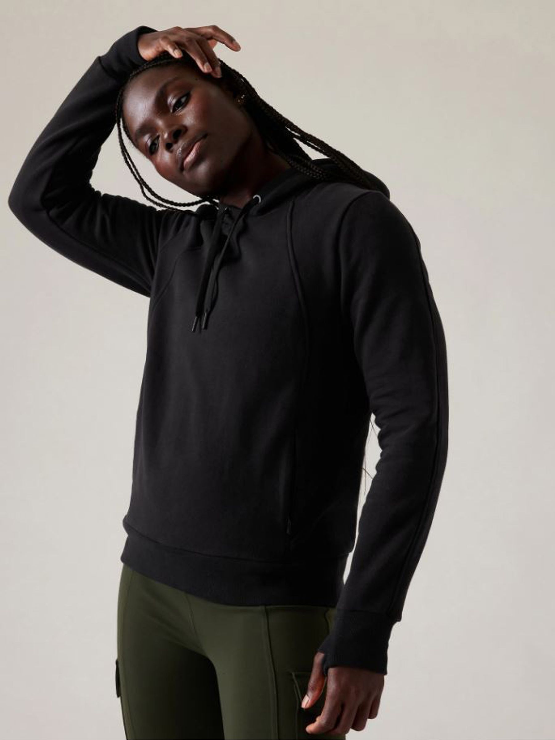 Athleta Black Retroplush Revive Hoodie - Image 2 of 6