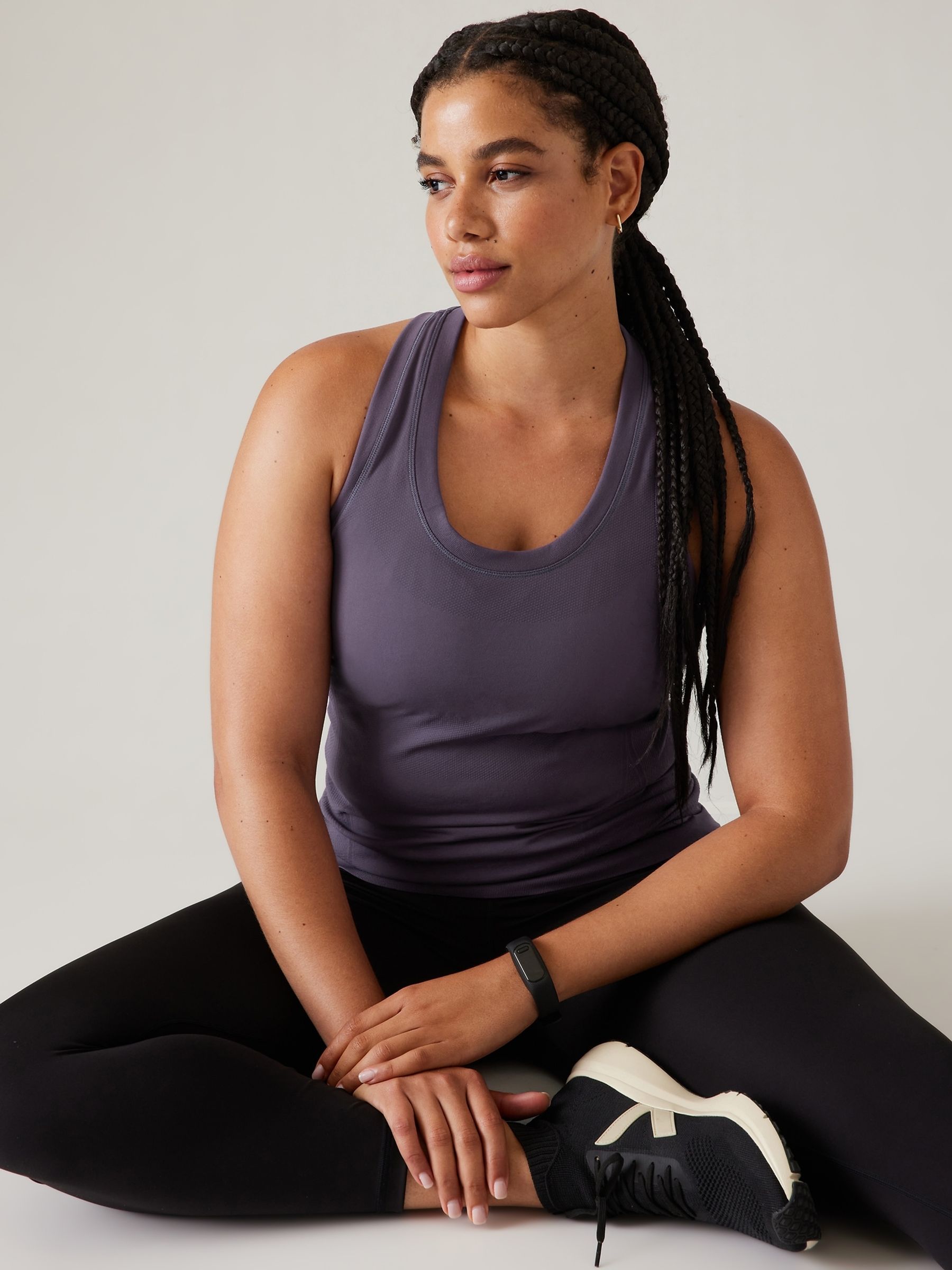 Athleta Purple Momentum Seamless Tank Top - Image 8 of 9