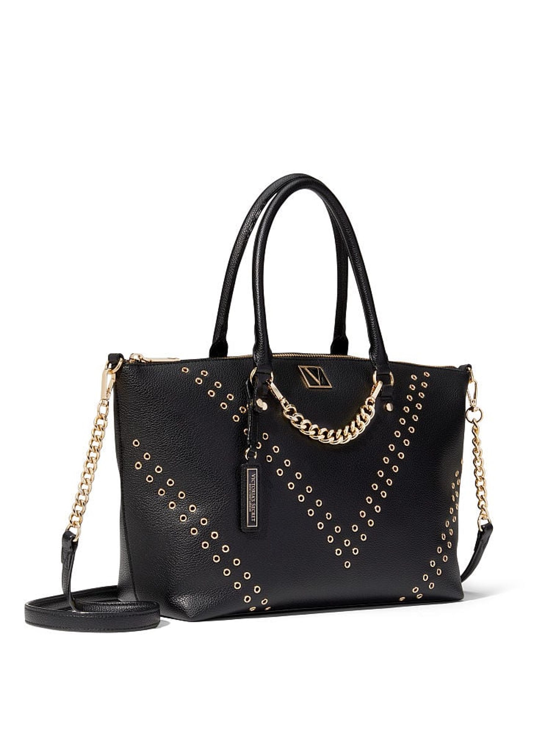 Black Grommet The Victoria Slouchy Satchel Bag - Image 2 of 5