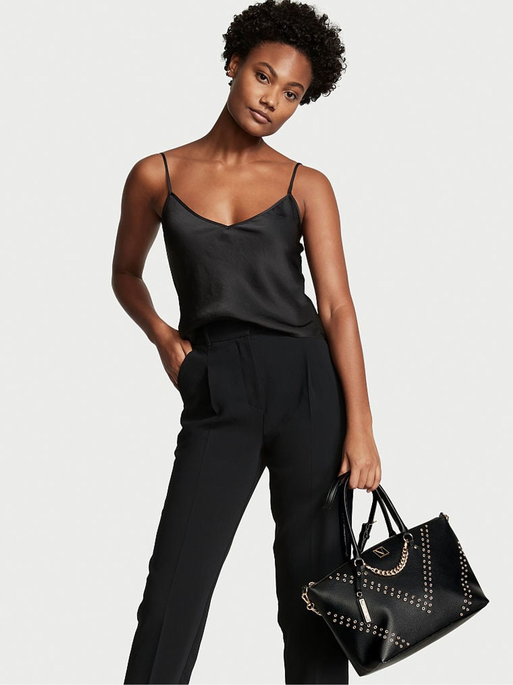 Black Grommet The Victoria Slouchy Satchel Bag - Image 5 of 5