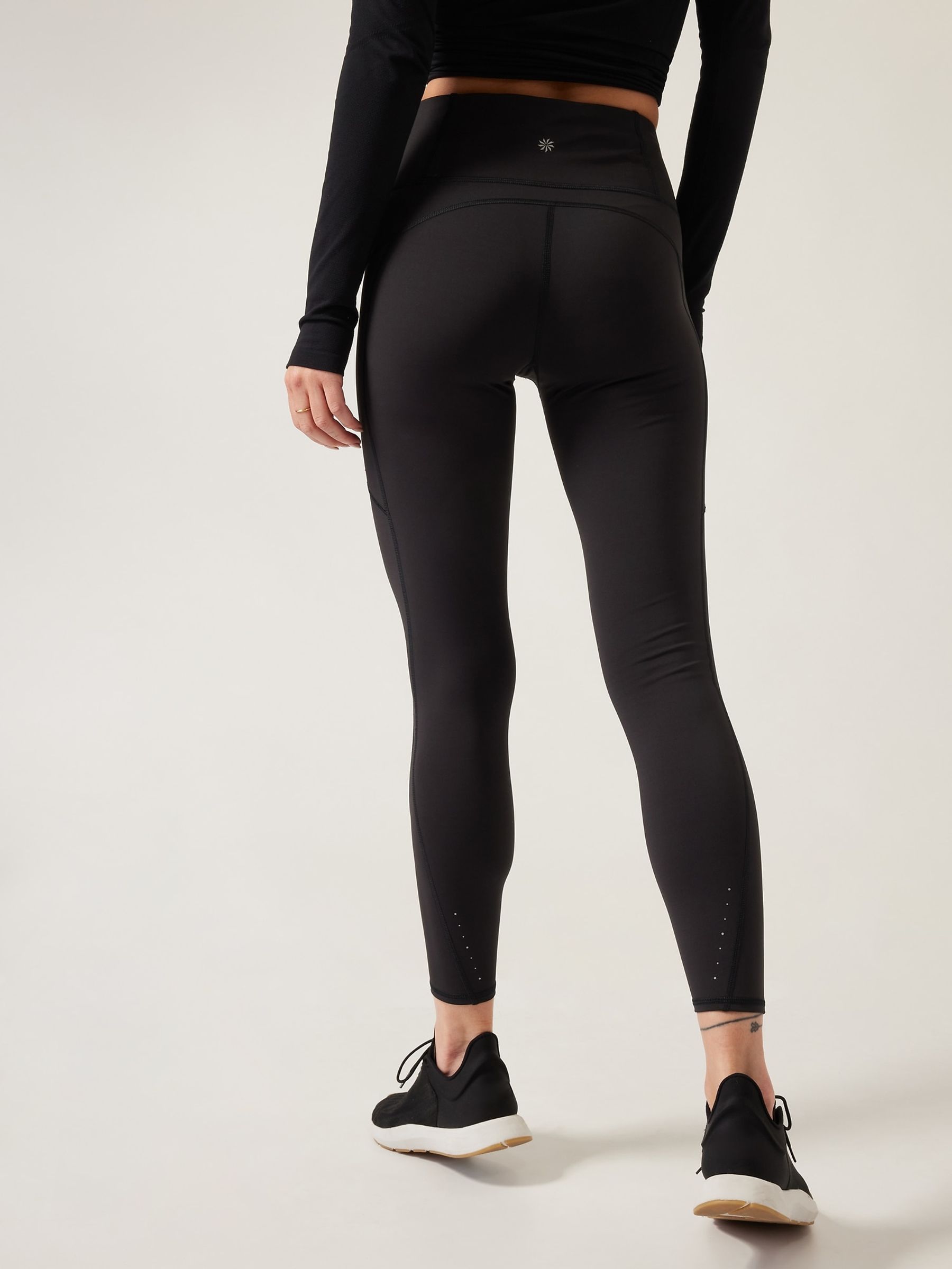 Athleta Black Rainier High Waisted Pocket Leggings - Image 2 of 5