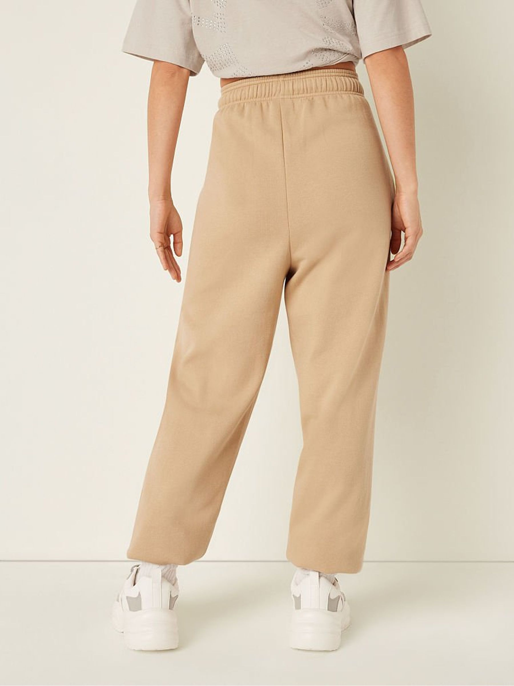 Light Sand Brown Fleece Jogger - Image 2 of 4