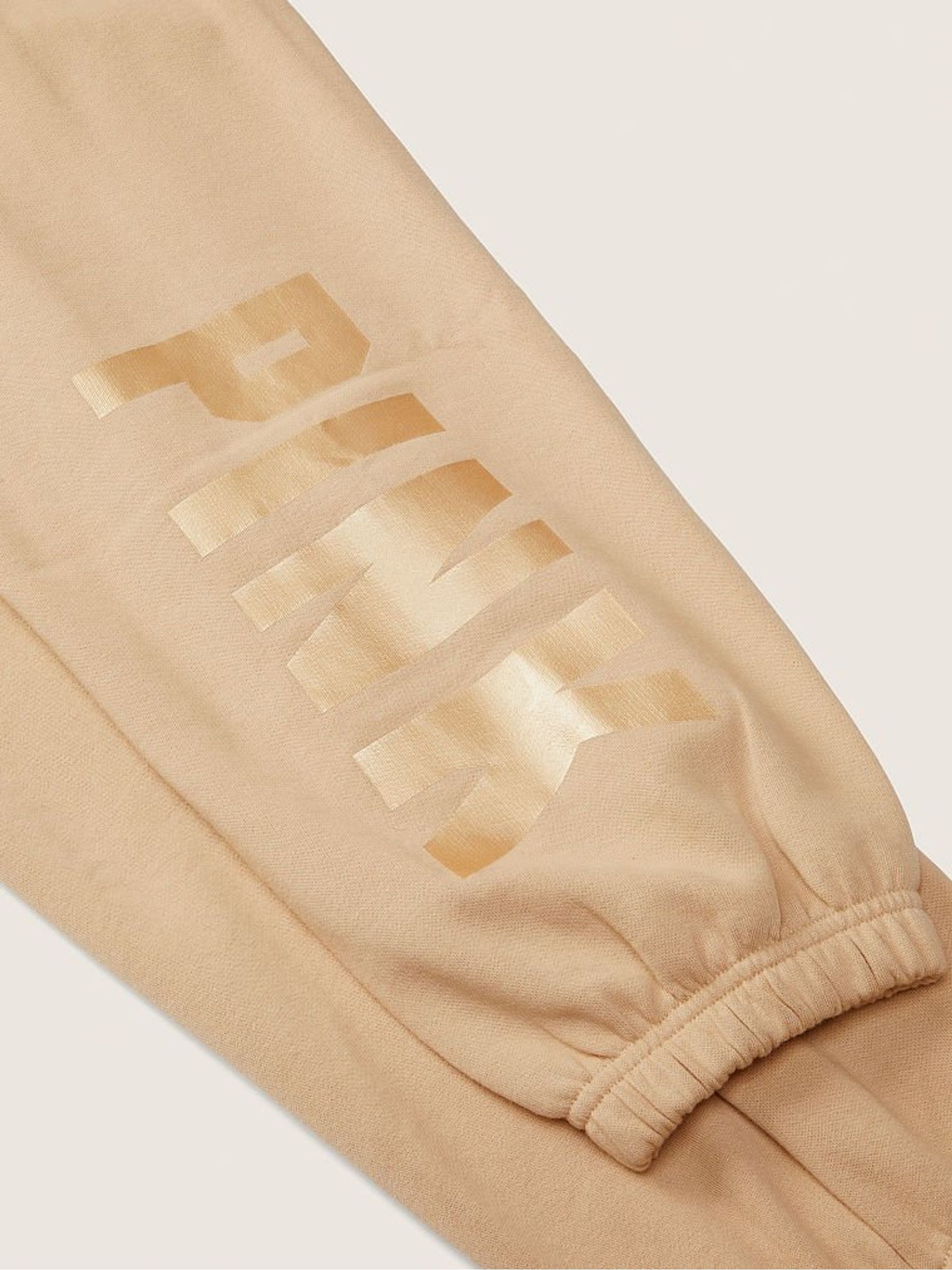 Light Sand Brown Fleece Jogger - Image 4 of 4