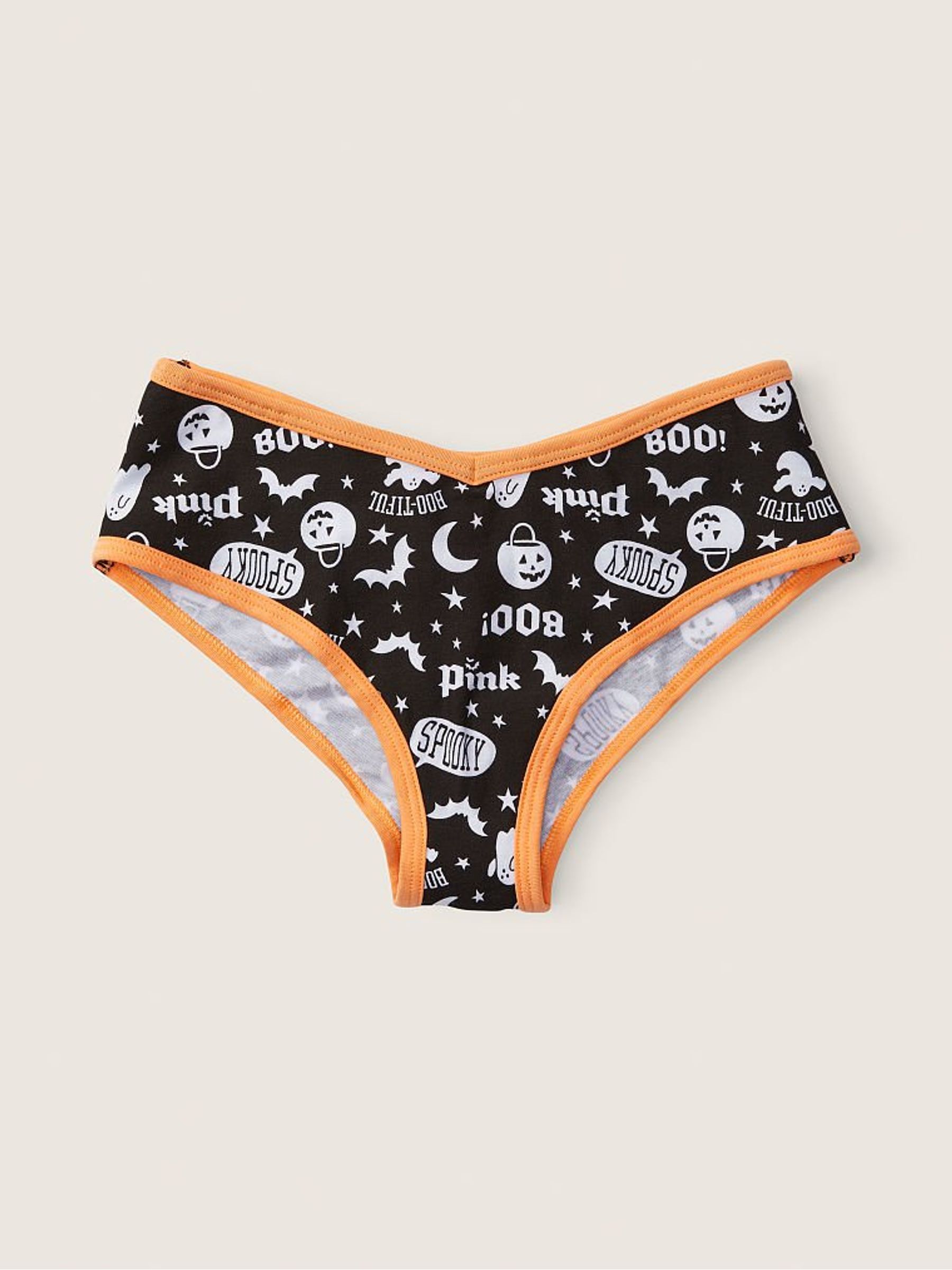Black Halloween Cotton Cheeky Knicker - Image 1 of 2